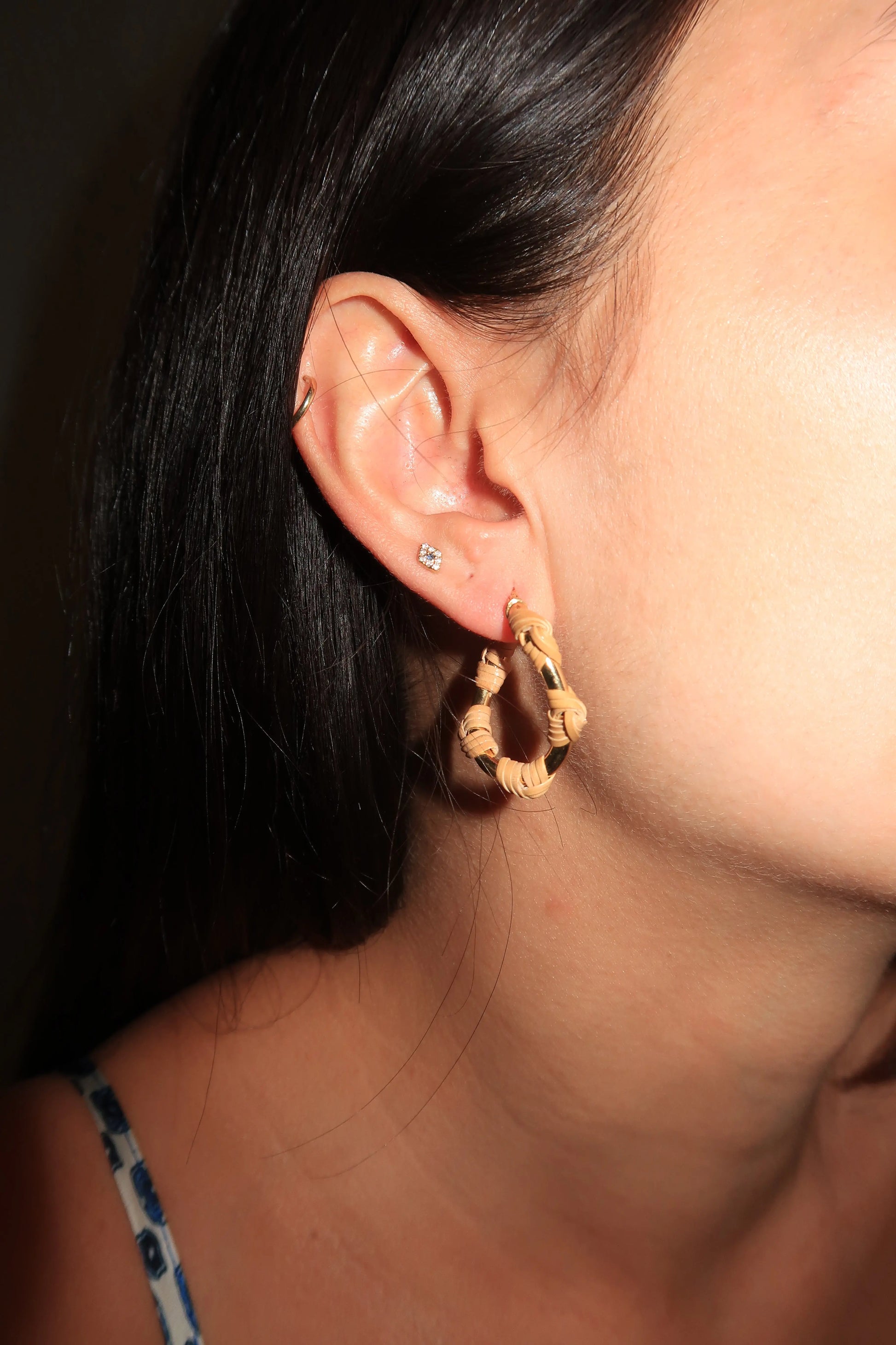 Bamboo Hoop Earrings Bamboo Hoop Earrings Silvia Furmanovich Silvia Furmanovich  Squash Blossom Vail