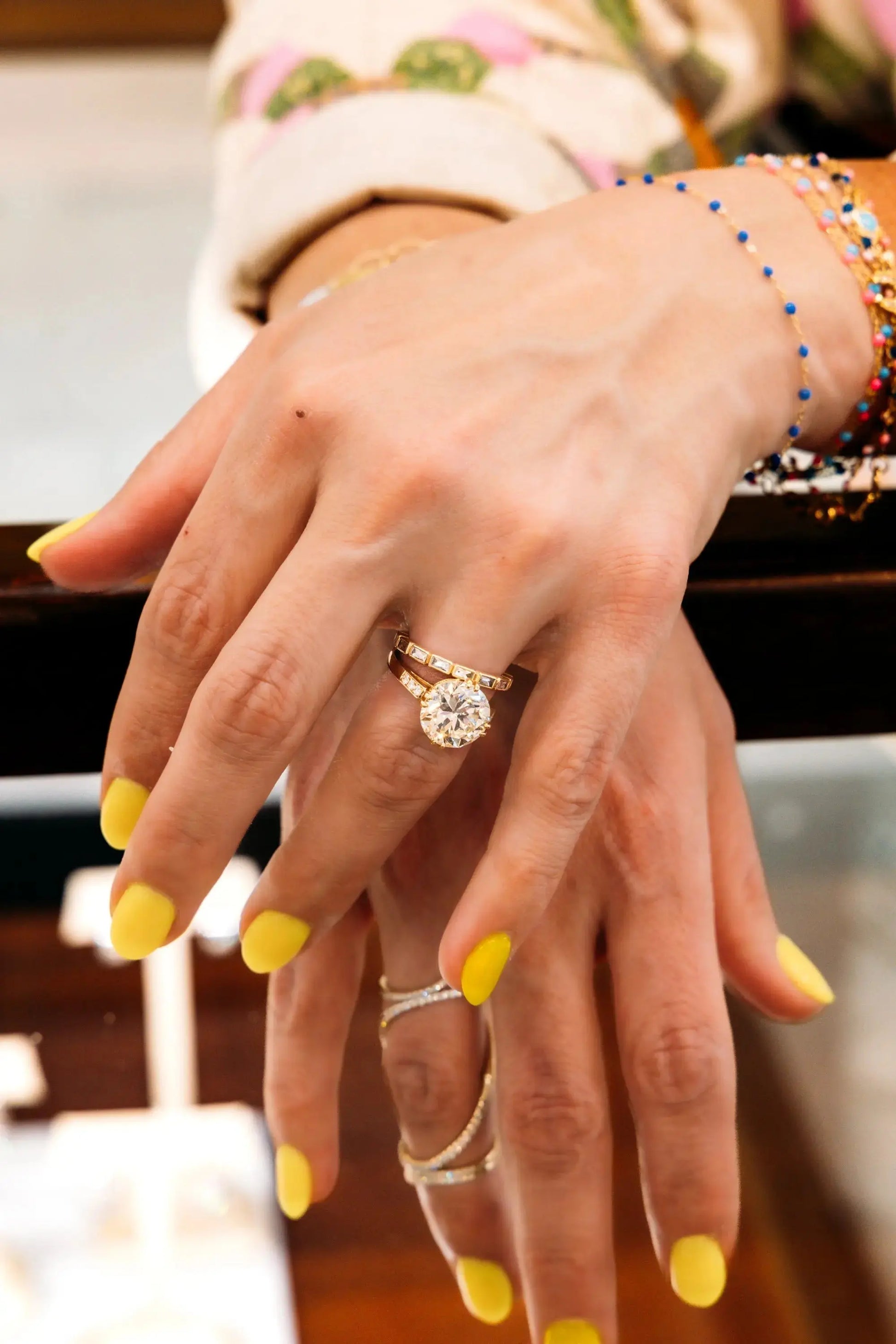 Bauer Diamond Ring - Squash Blossom Vail