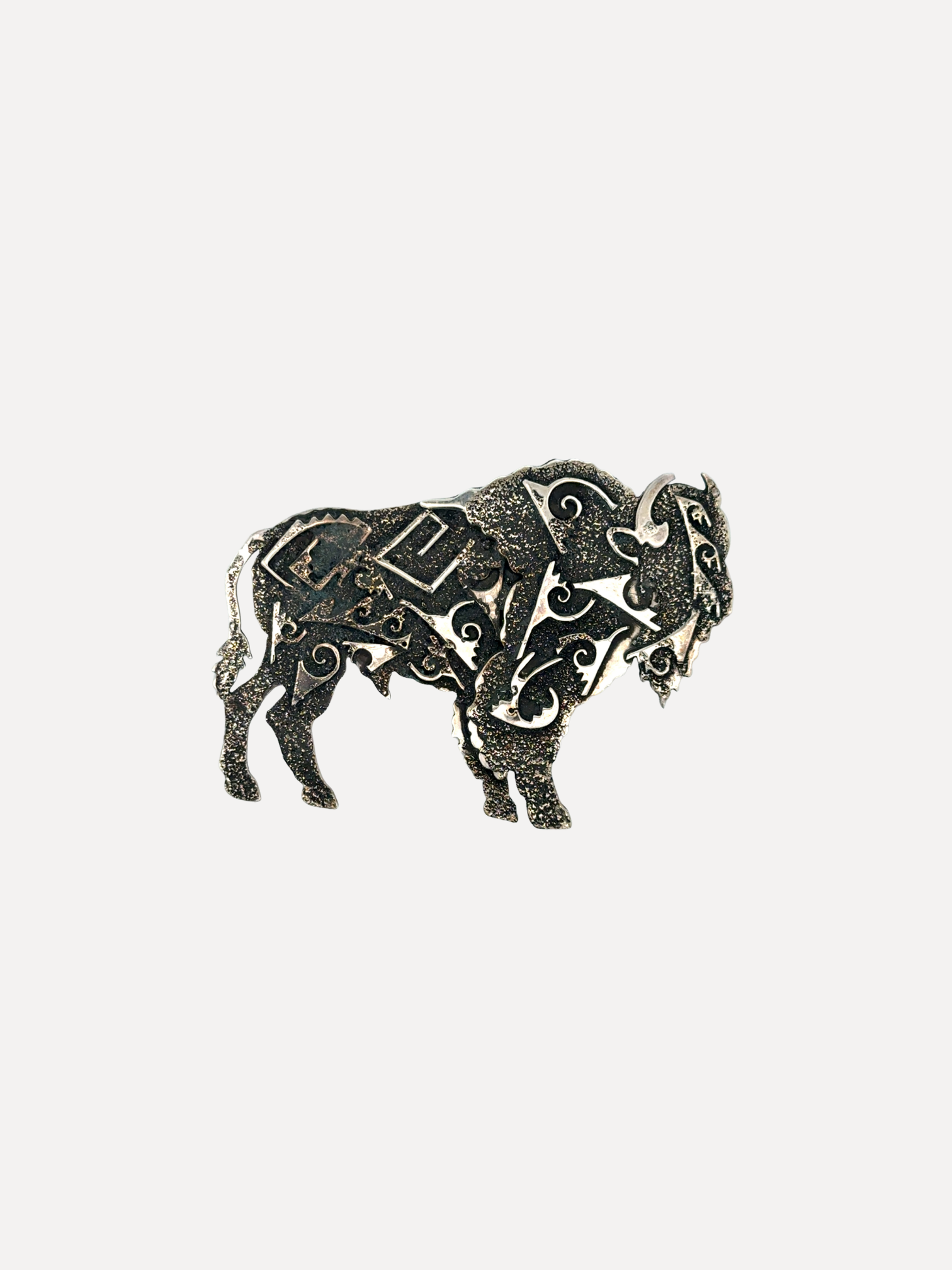 Bison Pin by Lonn Parker