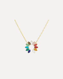 18k Yellow Gold Blossom Necklace by Samantha Louise