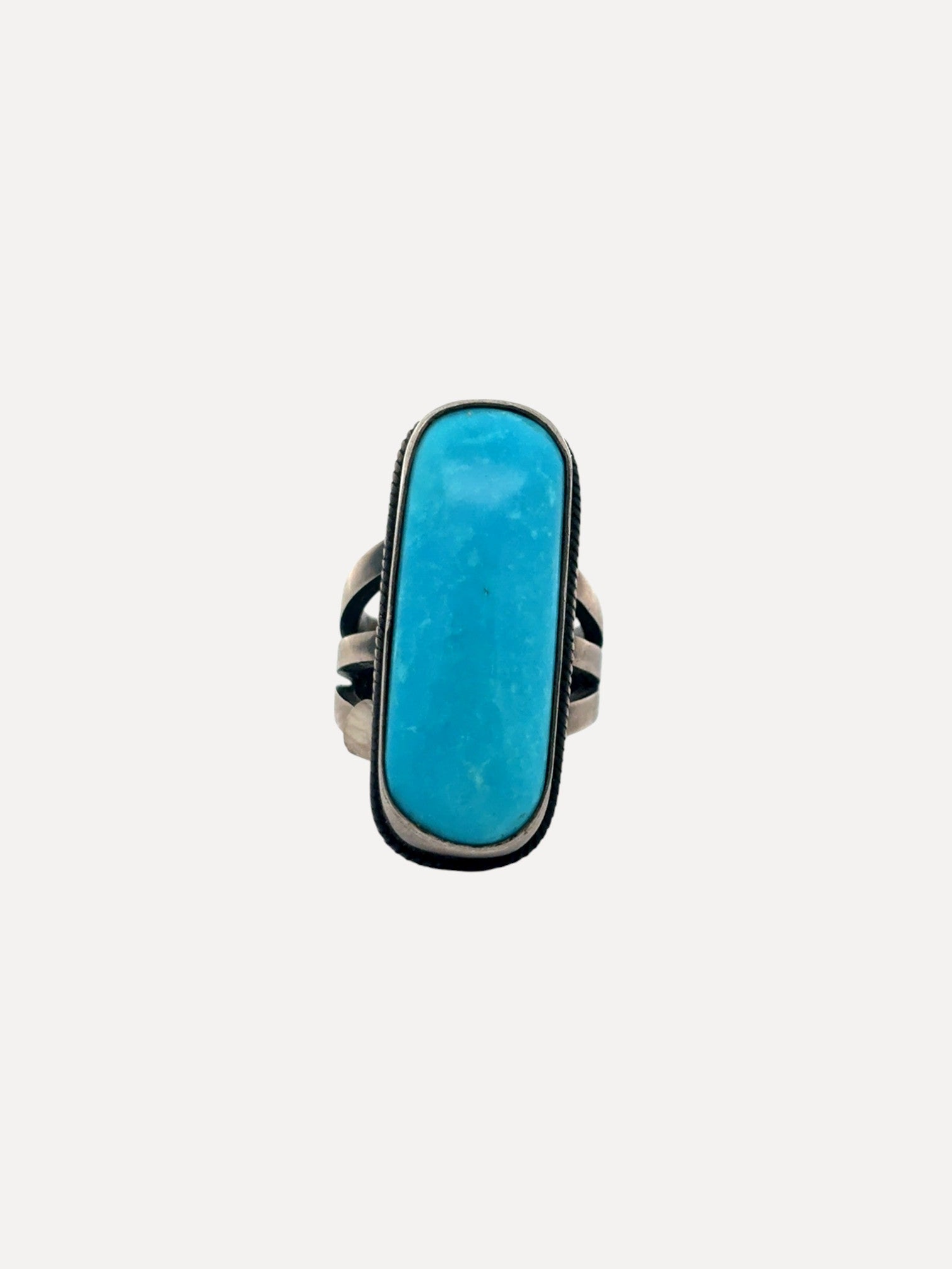 Blue Gem Single Stone Ring