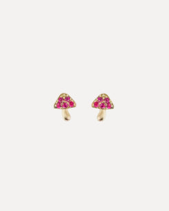 Brent Neale Micro Mushroom Ruby Stud Earrings Brent Neale Micro Mushroom Ruby Stud Earrings Brent Neale Brent Neale  Squash Blossom Vail