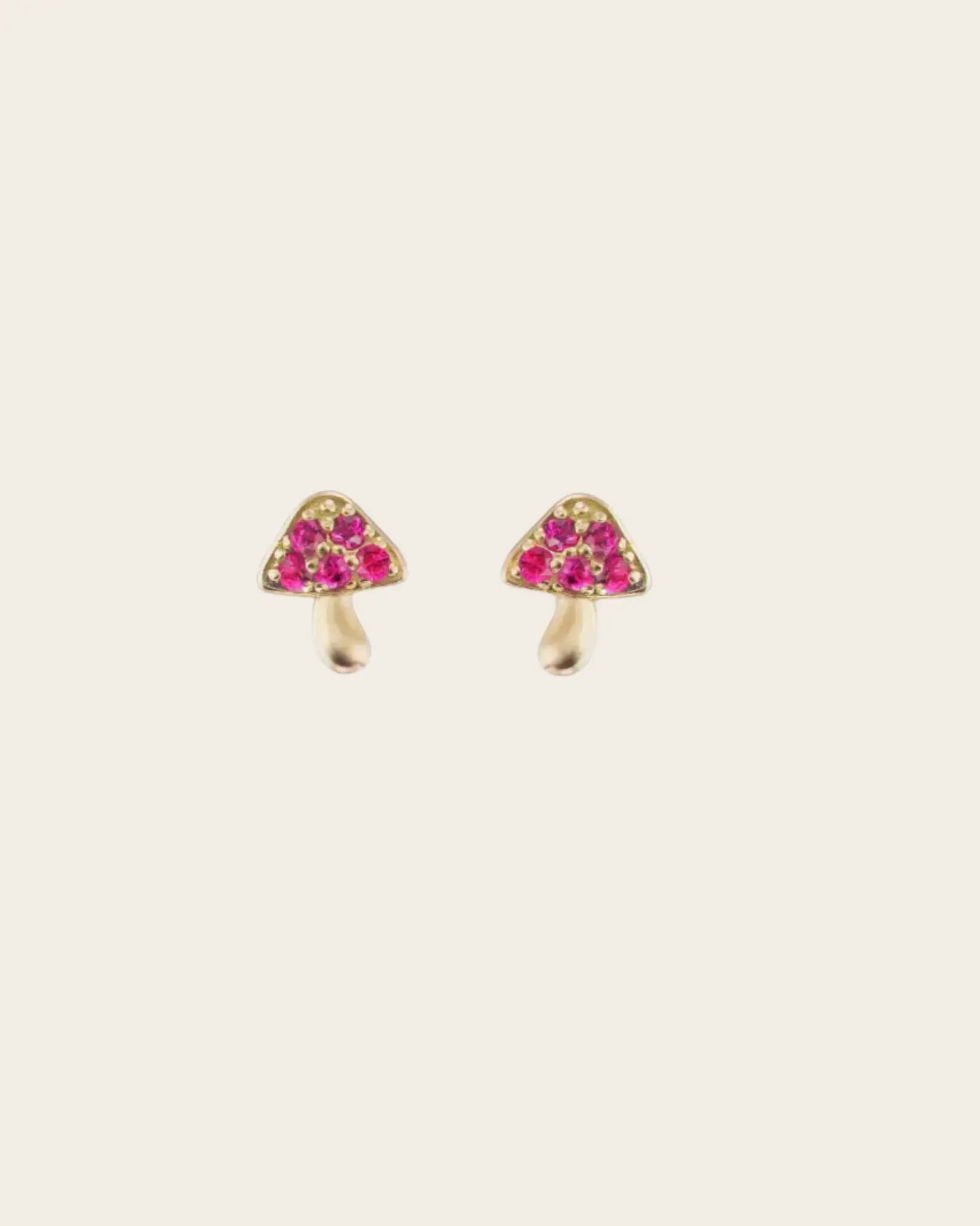 Brent Neale Micro Mushroom Ruby Stud Earrings Brent Neale Micro Mushroom Ruby Stud Earrings Brent Neale Brent Neale  Squash Blossom Vail