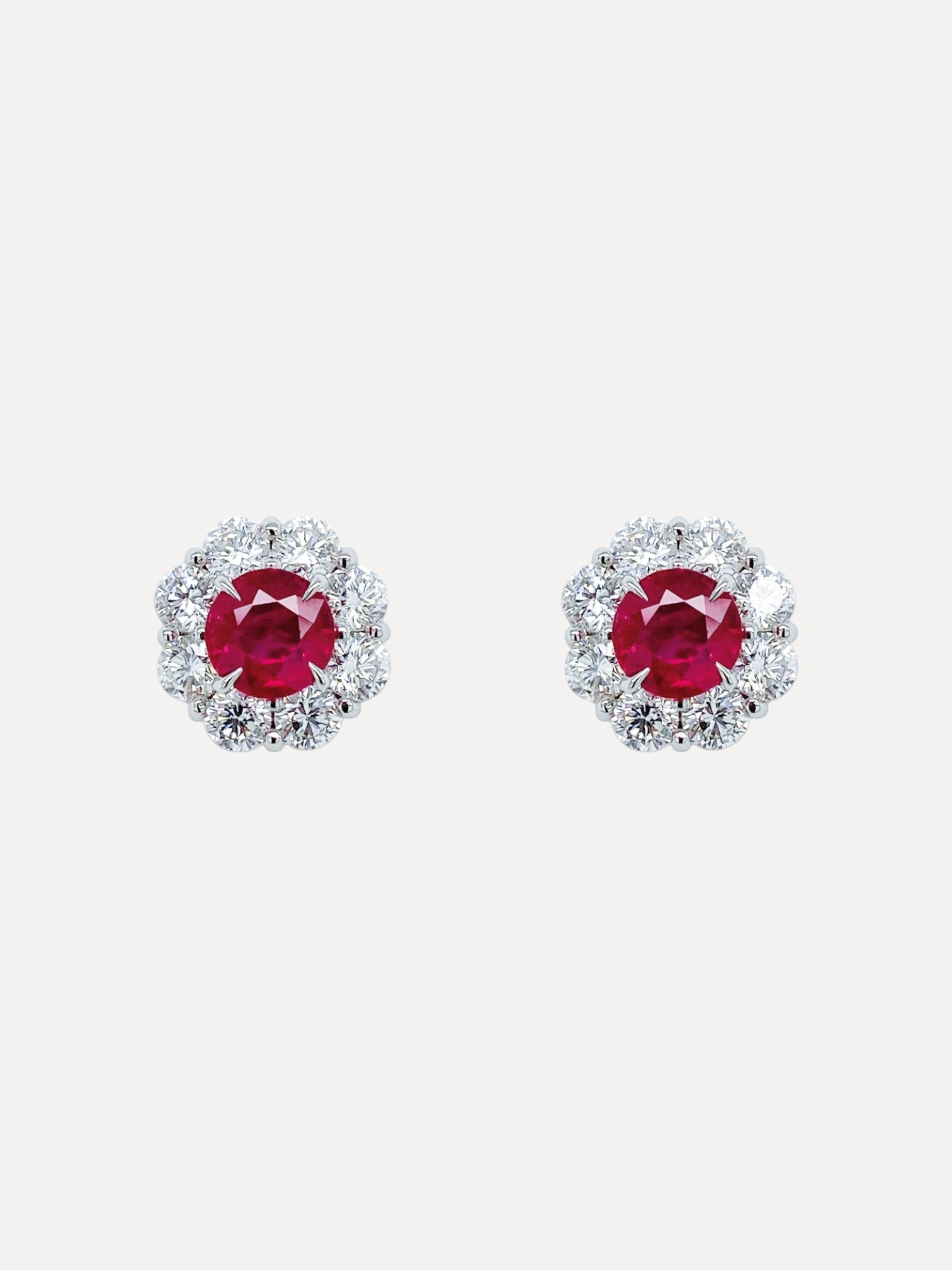 Burmese Ruby Earrings Burmese Ruby Earrings Bayco Bayco  Squash Blossom Vail