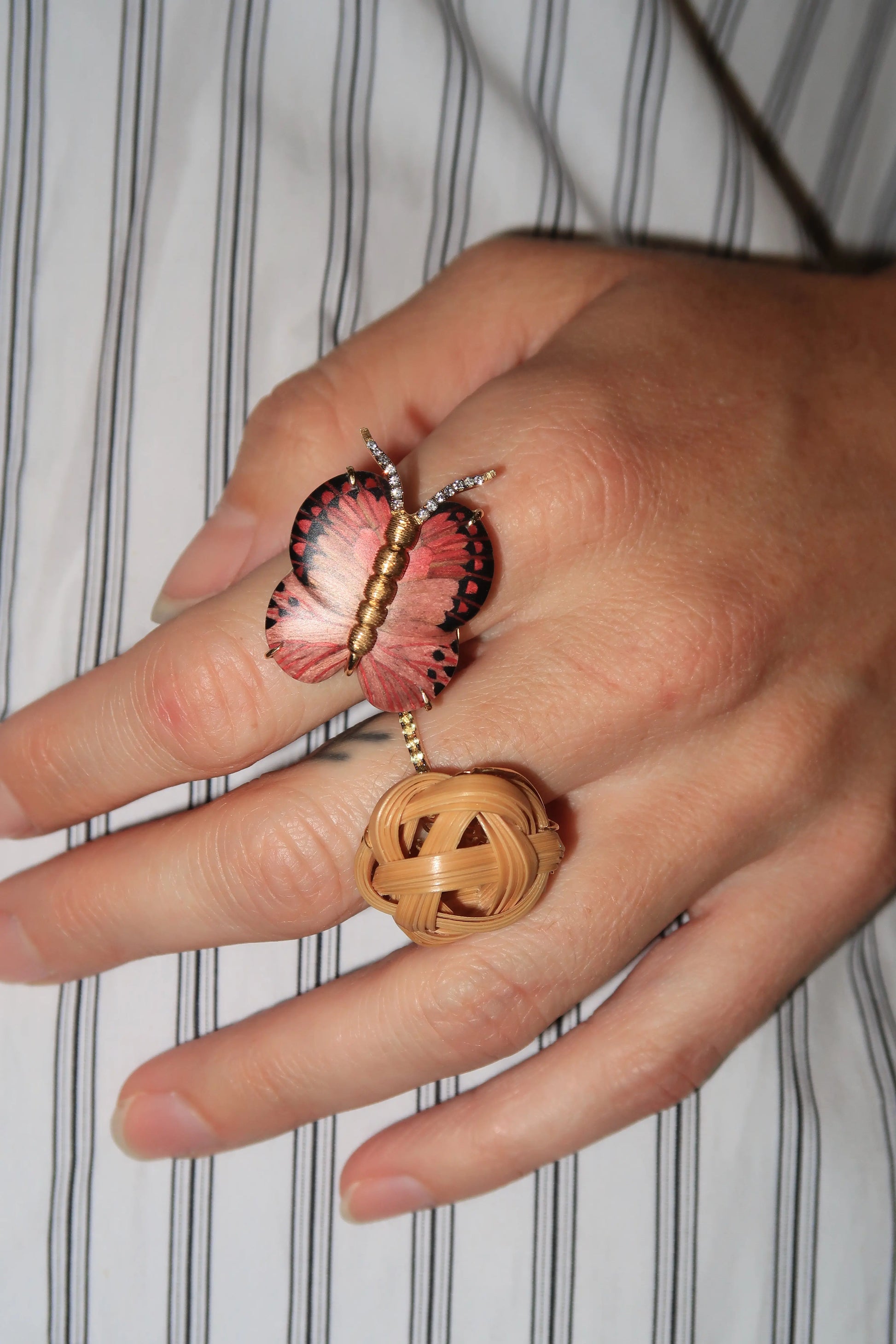 Butterfly Marquetry Ring Butterfly Marquetry Ring Silvia Furmanovich Silvia Furmanovich  Squash Blossom Vail