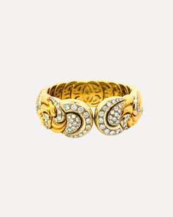 CA ladies gold & diamond cuff bracelet by Chopard