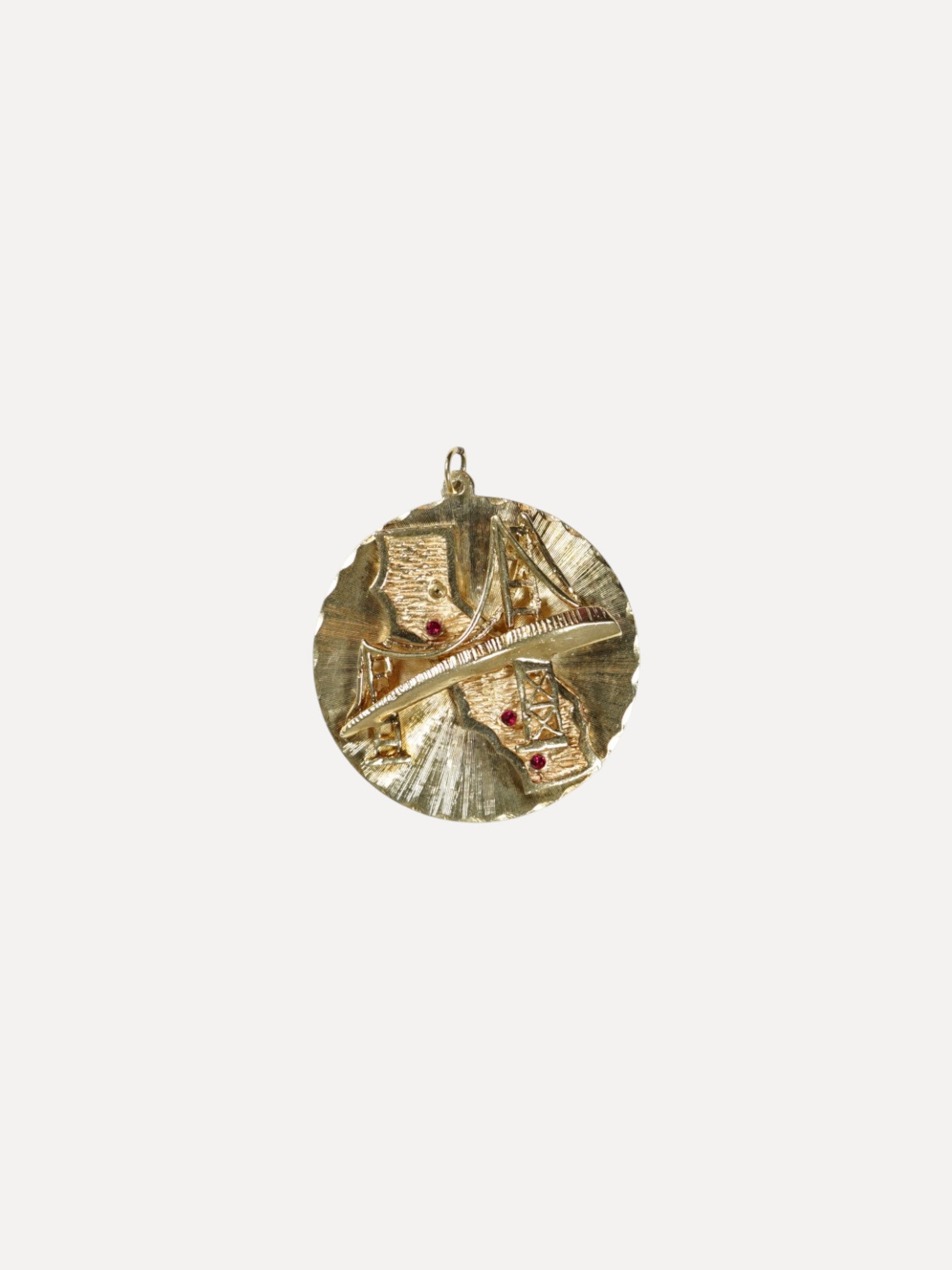 California Pendant with Golden Gate Bridge Charm