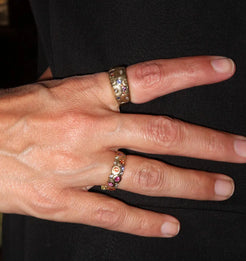 Sapphire and Diamond “Blocks" Ring Sapphire and Diamond “Blocks" Ring Alex Sepkus Alex Sepkus  Squash Blossom Vail