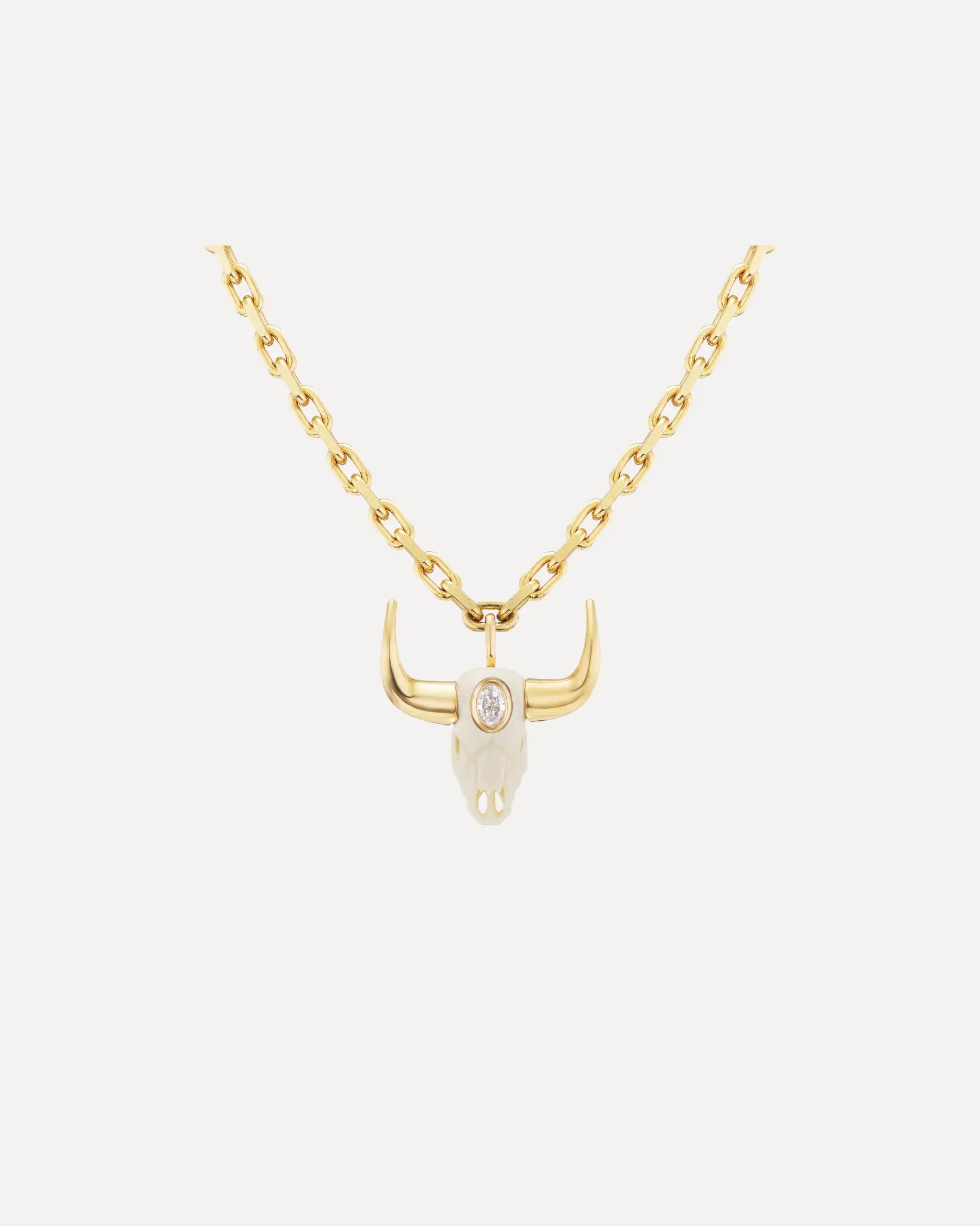 Carved Mini Bull Necklace Carved Mini Bull Necklace Uniform Object Uniform Object  Squash Blossom Vail