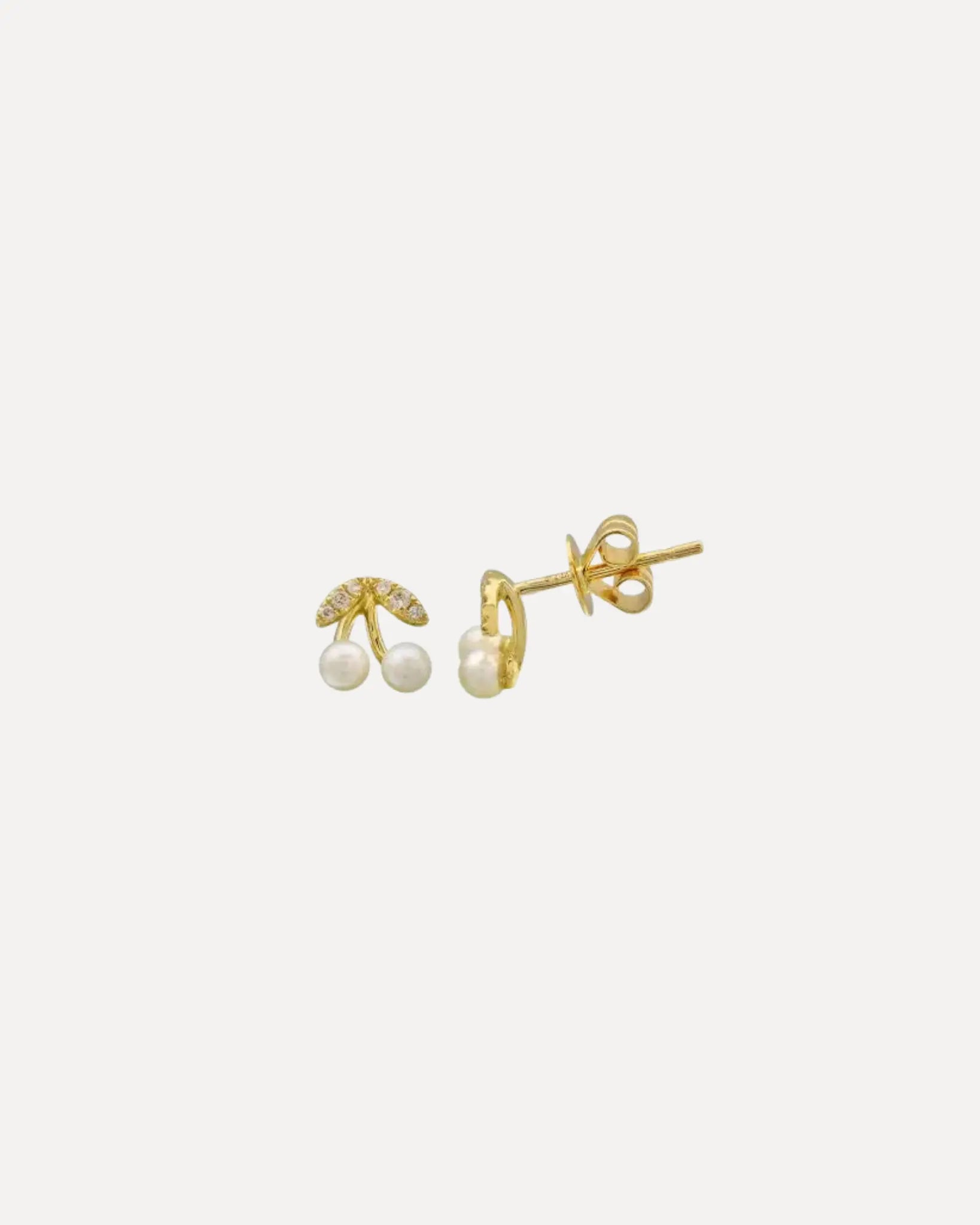 Cherry Pearl Diamond Stud Earrings Cherry Pearl Diamond Stud Earrings Squash Blossom Collection Squash Blossom Collection  Squash Blossom Vail