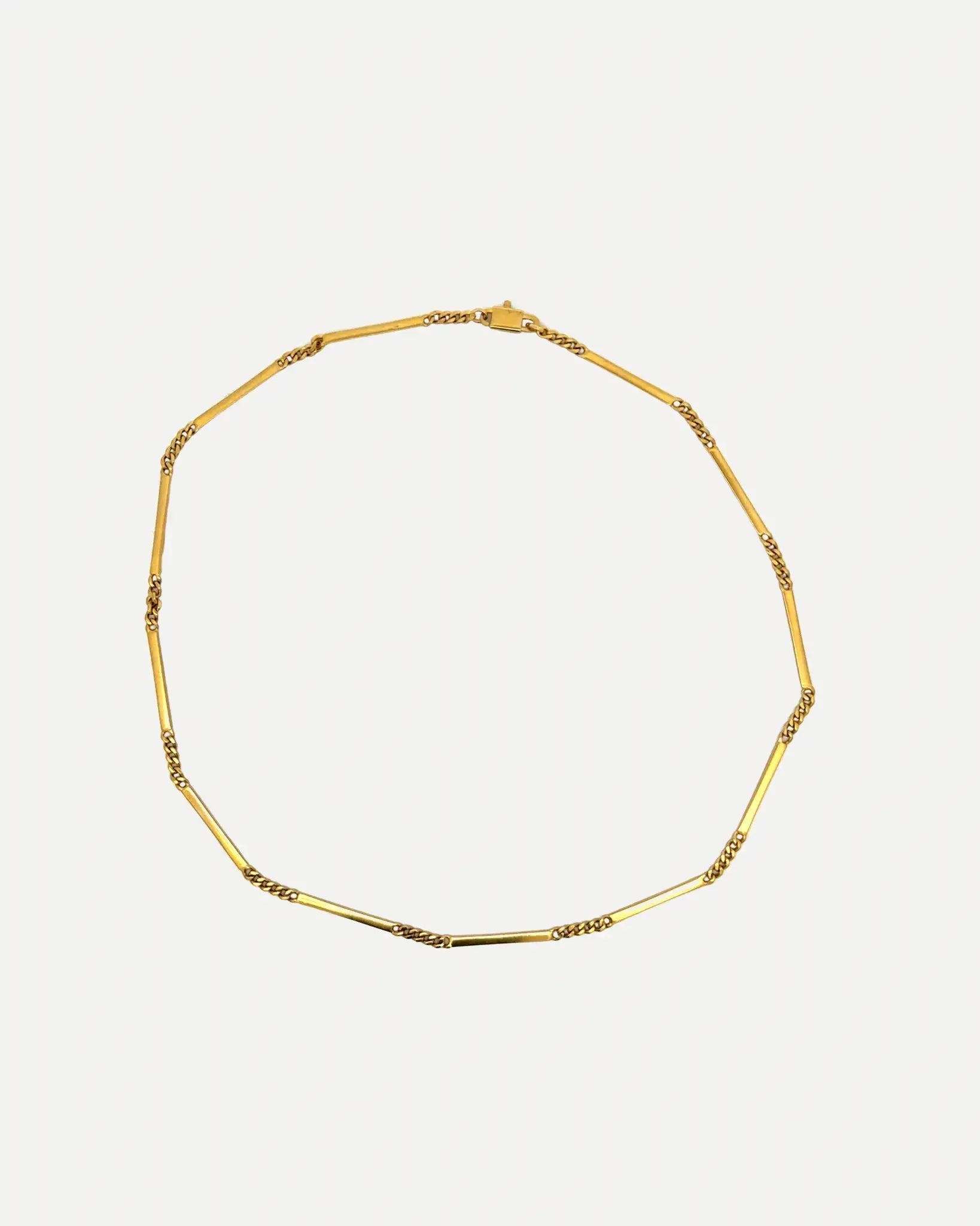 Chimento Bar & chain link necklace Chimento Bar & chain link necklace Vintage at the Squash Blossom Vintage at the Squash Blossom Default-Title Squash Blossom Vail