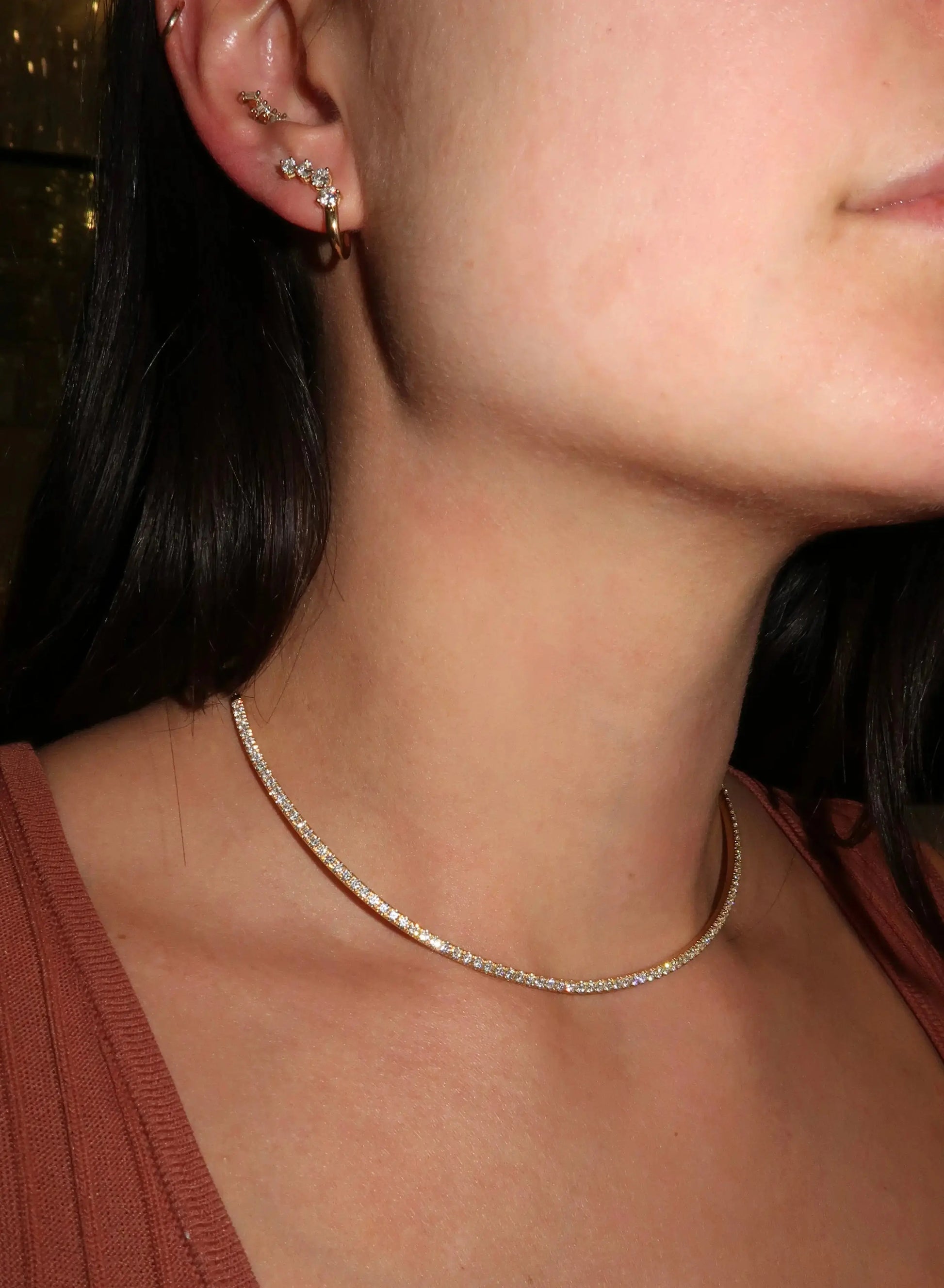Clara Diamond Collar Clara Diamond Collar Melissa Kaye Melissa Kaye  Squash Blossom Vail