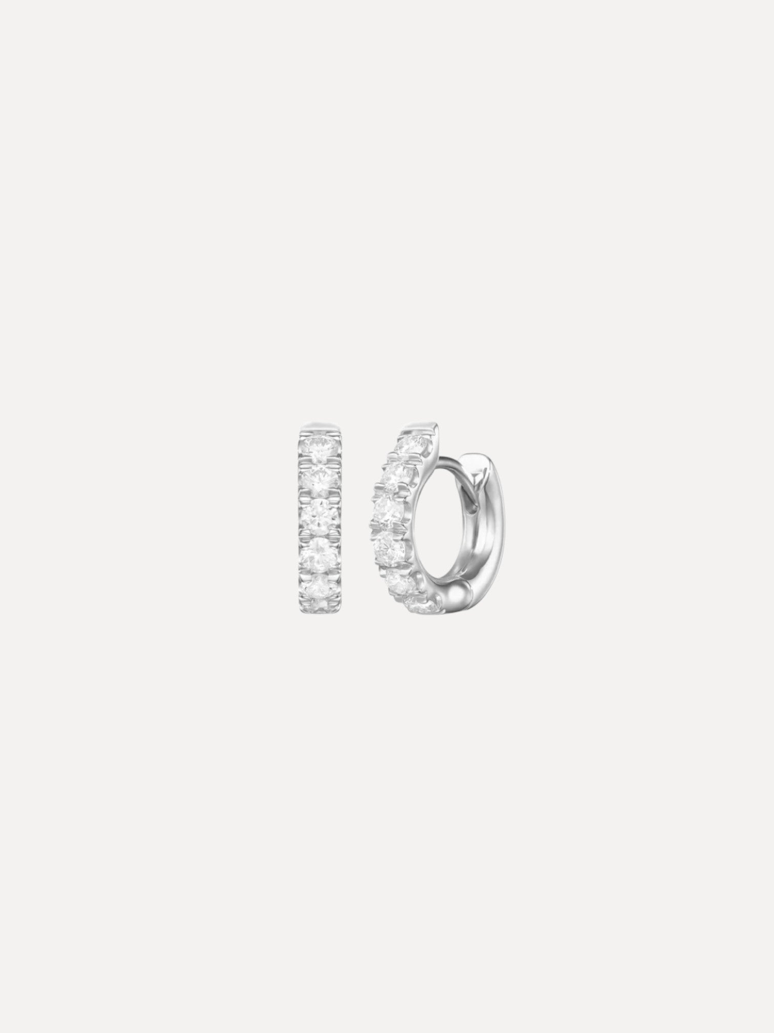 Clara Hoop Small Clara Hoop Small Melissa Kaye Melissa Kaye  Squash Blossom Vail