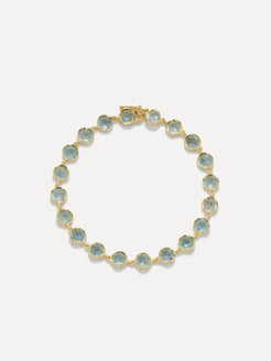 Classic Aquamarine Link Bracelet Classic Aquamarine Link Bracelet Irene Neuwirth Irene Neuwirth  Squash Blossom Vail