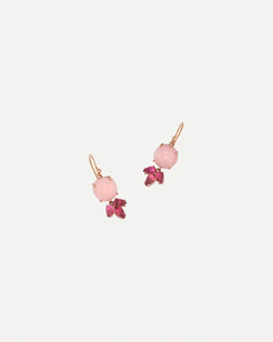 Classic Dew Drop Pink Opal and Pink Tourmaline Earrings Classic Dew Drop Pink Opal and Pink Tourmaline Earrings Irene Neuwirth Irene Neuwirth  Squash Blossom Vail