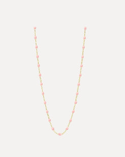 Classic Gigi Baby Pink resin yellow gold necklace Classic Gigi Baby Pink resin yellow gold necklace Gigi Clozeau Gigi Clozeau  Squash Blossom Vail