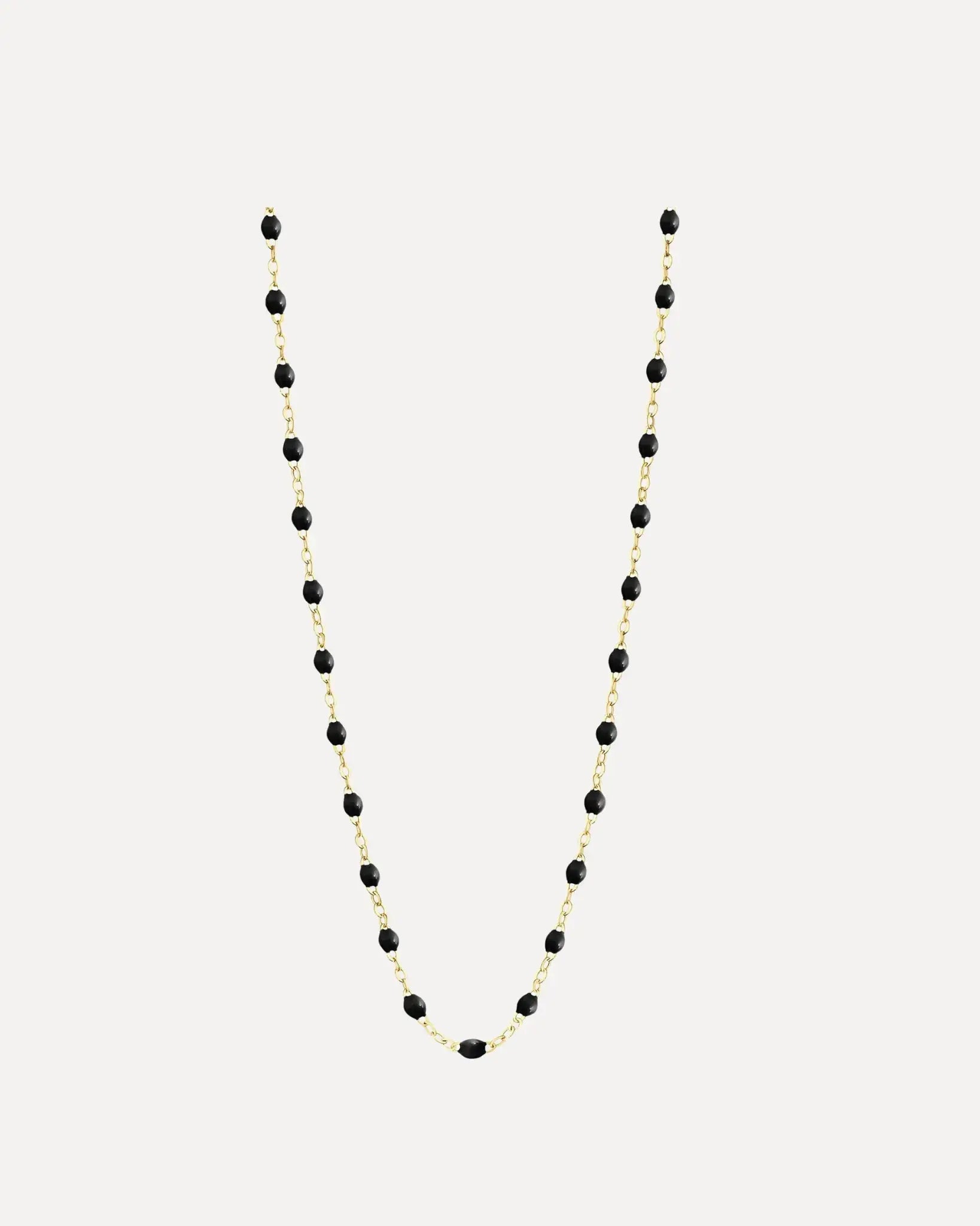 Classic Gigi Black resin yellow gold necklace Classic Gigi Black resin yellow gold necklace Gigi Clozeau Gigi Clozeau  Squash Blossom Vail