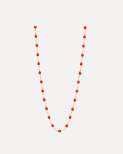 Classic Gigi Coral resin yellow gold necklace Classic Gigi Coral resin yellow gold necklace Gigi Clozeau Gigi Clozeau  Squash Blossom Vail