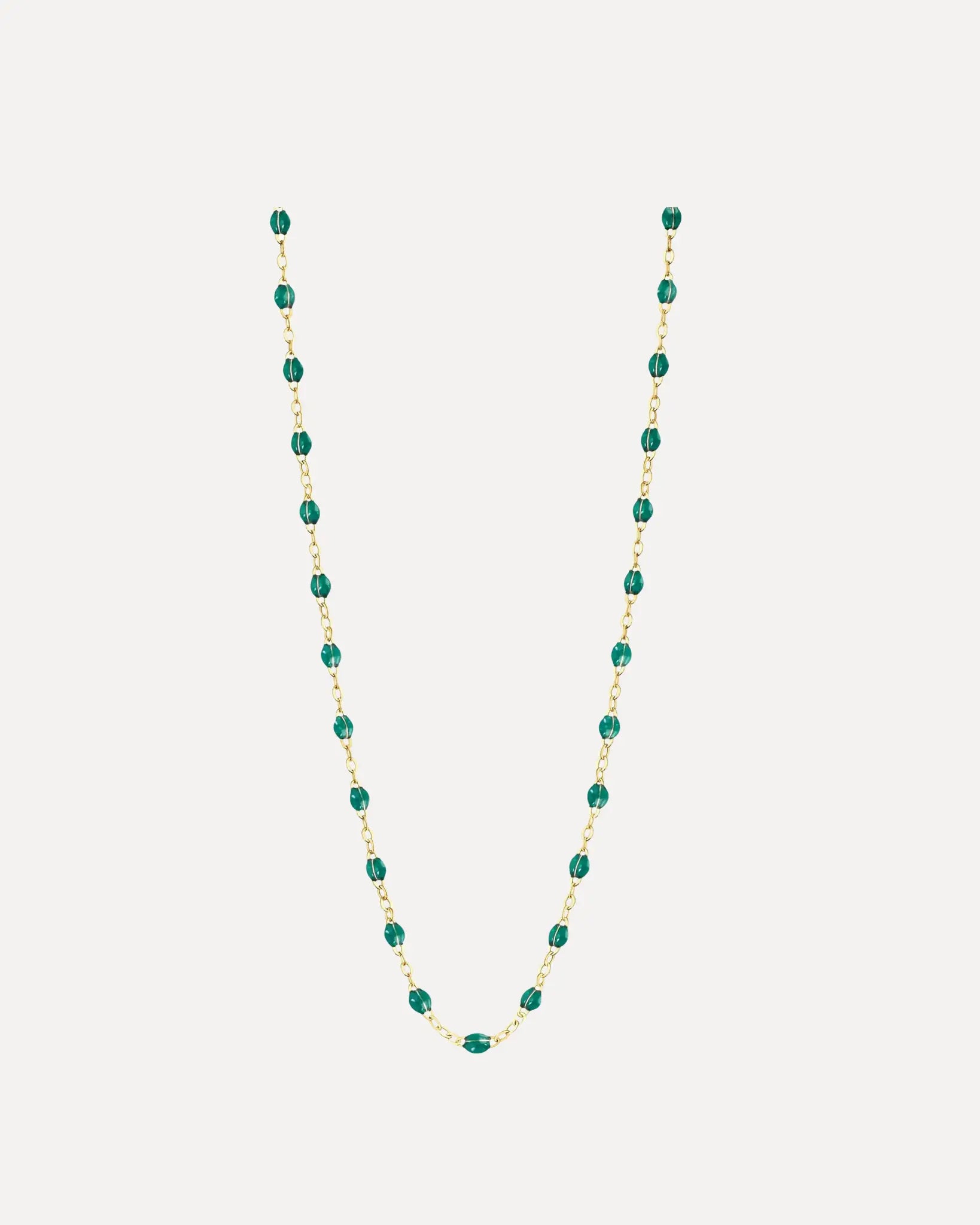 Classic Gigi Emerald resin yellow gold necklace Classic Gigi Emerald resin yellow gold necklace Gigi Clozeau Gigi Clozeau  Squash Blossom Vail