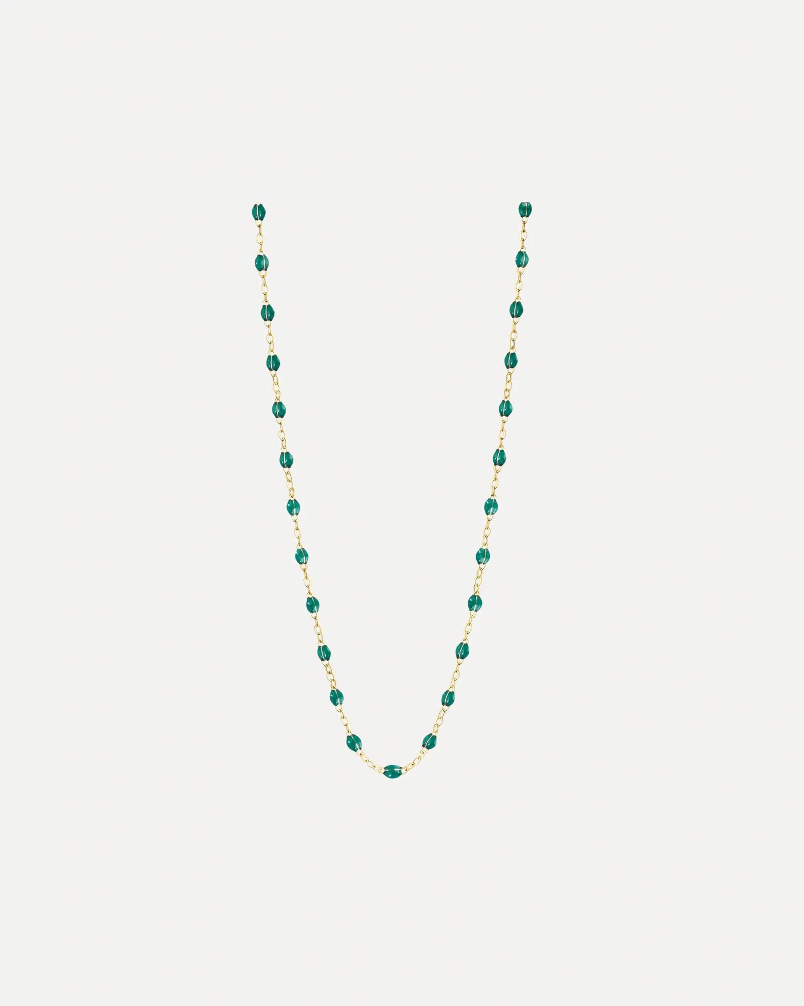 Classic Gigi Emerald resin yellow gold necklace Classic Gigi Emerald resin yellow gold necklace Gigi Clozeau Gigi Clozeau  Squash Blossom Vail