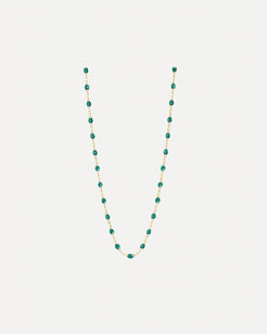 Classic Gigi Emerald resin yellow gold necklace Classic Gigi Emerald resin yellow gold necklace Gigi Clozeau Gigi Clozeau  Squash Blossom Vail