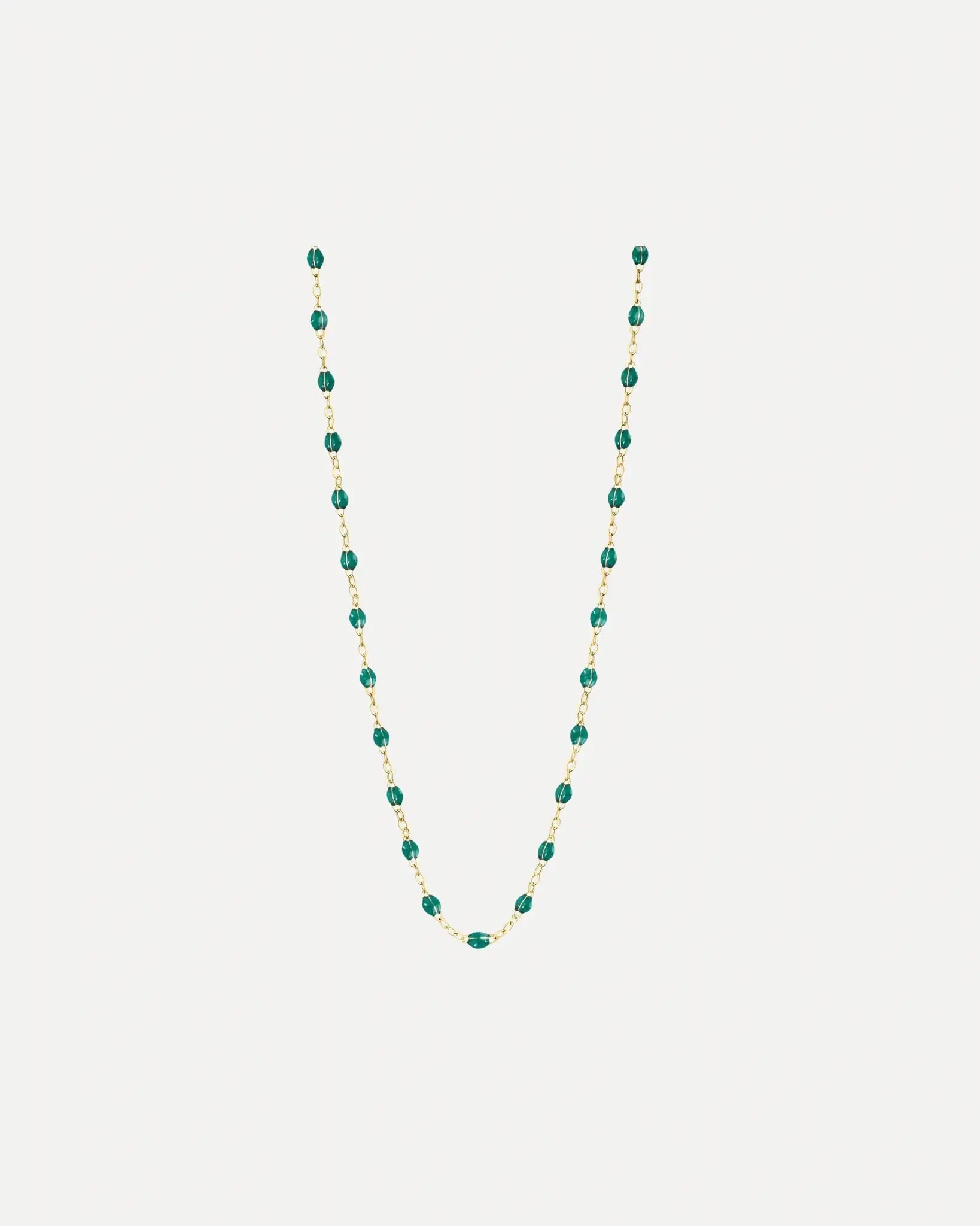 Classic Gigi Emerald resin yellow gold necklace Classic Gigi Emerald resin yellow gold necklace Gigi Clozeau Gigi Clozeau  Squash Blossom Vail