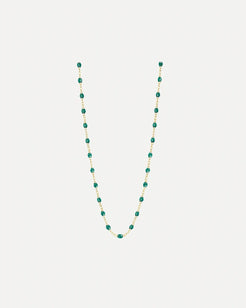 Classic Gigi Emerald resin yellow gold necklace Classic Gigi Emerald resin yellow gold necklace Gigi Clozeau Gigi Clozeau  Squash Blossom Vail