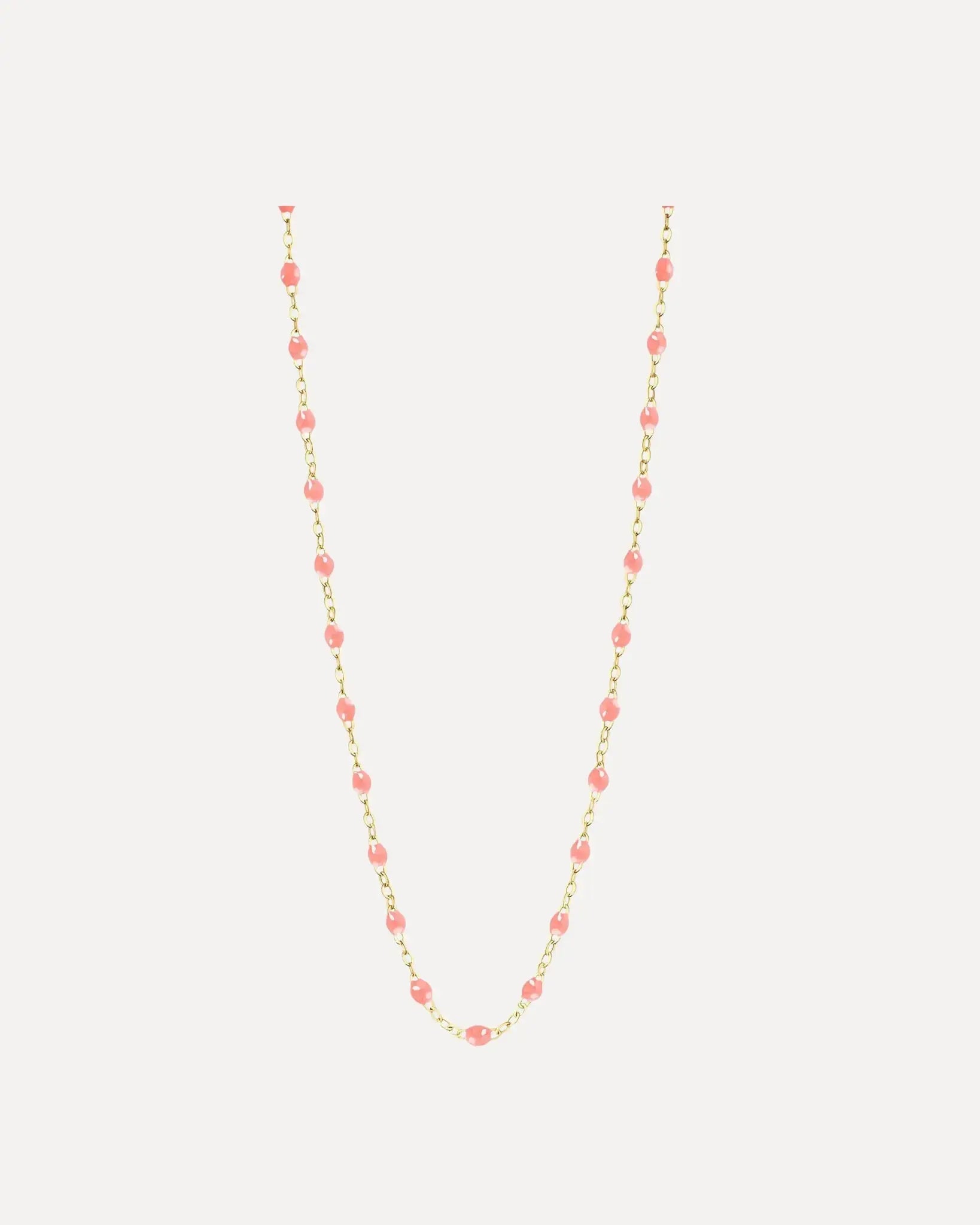 Classic Gigi Fuchsia resin yellow gold necklace Classic Gigi Fuchsia resin yellow gold necklace Gigi Clozeau Gigi Clozeau  Squash Blossom Vail