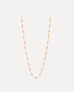Classic Gigi Fuchsia resin yellow gold necklace Classic Gigi Fuchsia resin yellow gold necklace Gigi Clozeau Gigi Clozeau  Squash Blossom Vail