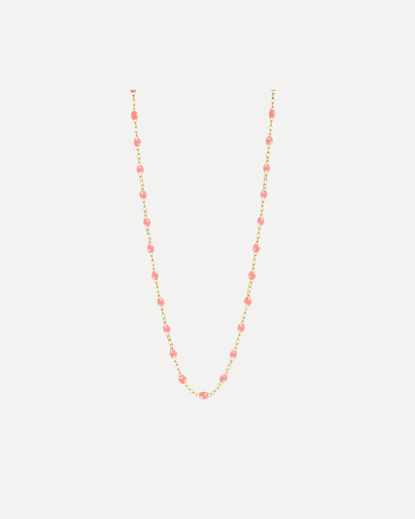 Classic Gigi Fushsia resin yellow gold necklace Classic Gigi Fushsia resin yellow gold necklace Gigi Clozeau Gigi Clozeau  Squash Blossom Vail