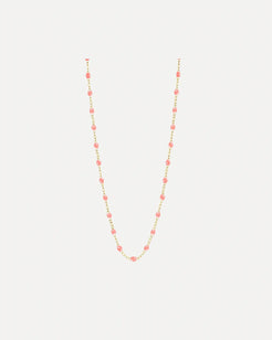 Classic Gigi Fushsia resin yellow gold necklace Classic Gigi Fushsia resin yellow gold necklace Gigi Clozeau Gigi Clozeau  Squash Blossom Vail