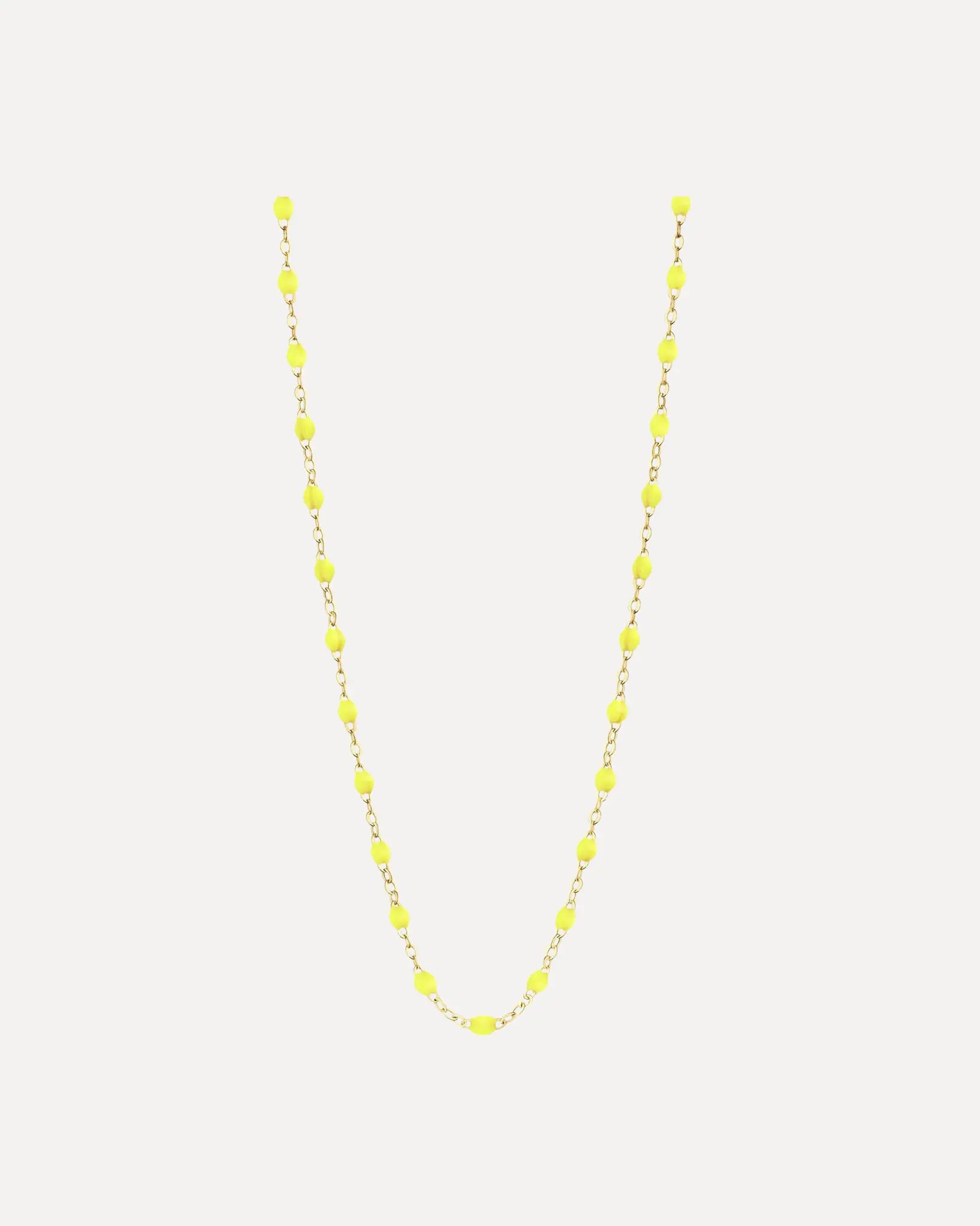 Classic Gigi Lime resin yellow gold necklace Classic Gigi Lime resin yellow gold necklace Gigi Clozeau Gigi Clozeau  Squash Blossom Vail