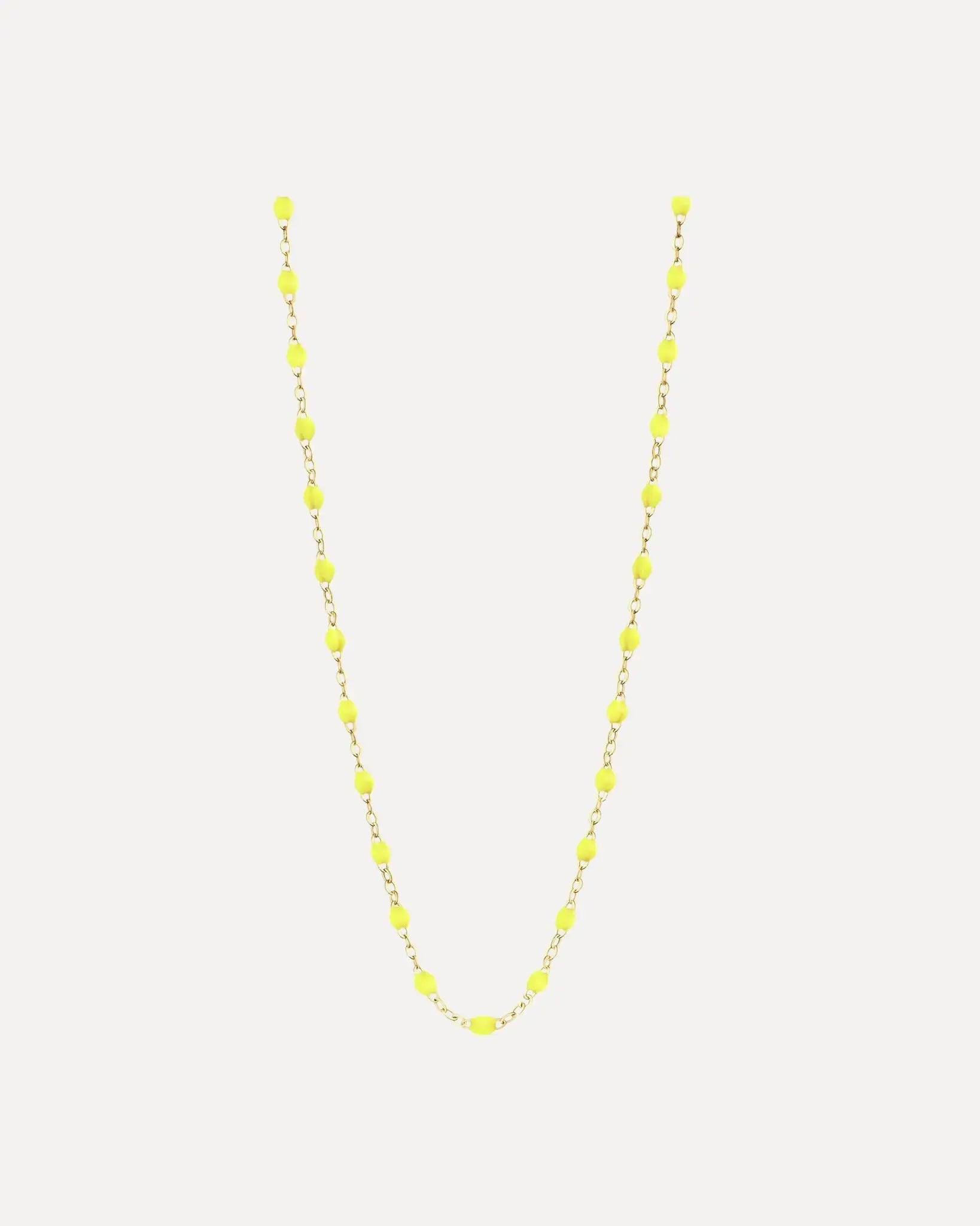 Classic Gigi Lime resin yellow gold necklace Classic Gigi Lime resin yellow gold necklace Gigi Clozeau Gigi Clozeau  Squash Blossom Vail