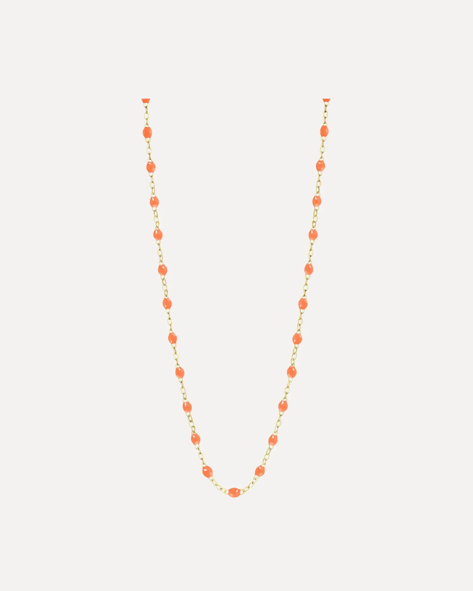 Classic Gigi Orange resin yellow gold necklace Classic Gigi Orange resin yellow gold necklace Gigi Clozeau Gigi Clozeau  Squash Blossom Vail