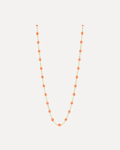 Classic Gigi Orange resin yellow gold necklace Classic Gigi Orange resin yellow gold necklace Gigi Clozeau Gigi Clozeau  Squash Blossom Vail