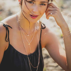 Classic Gigi Silver resin yellow gold necklace - Squash Blossom Vail