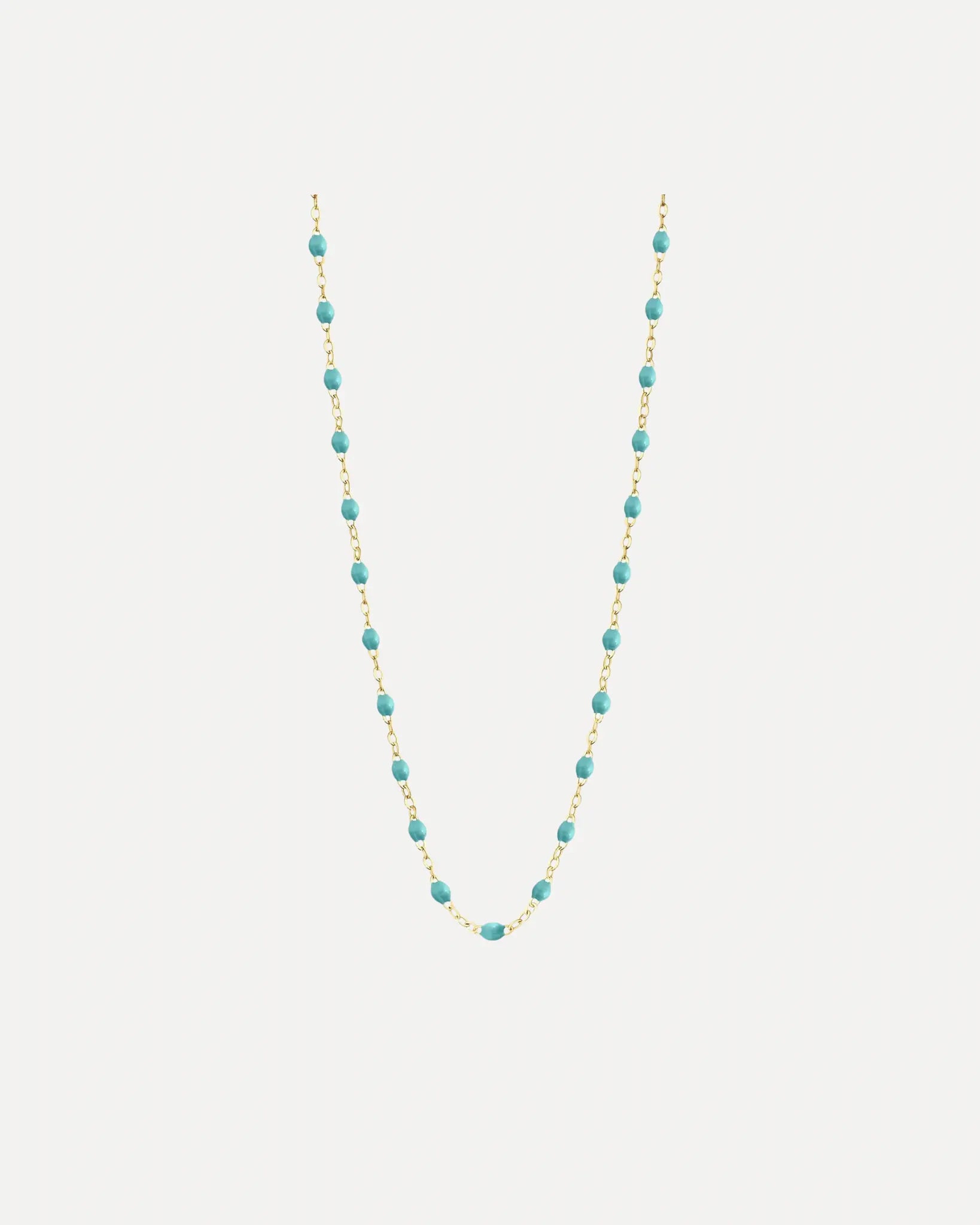 Classic Gigi Turquoise Green resin yellow gold necklace Classic Gigi Turquoise Green resin yellow gold necklace Gigi Clozeau Gigi Clozeau  Squash Blossom Vail