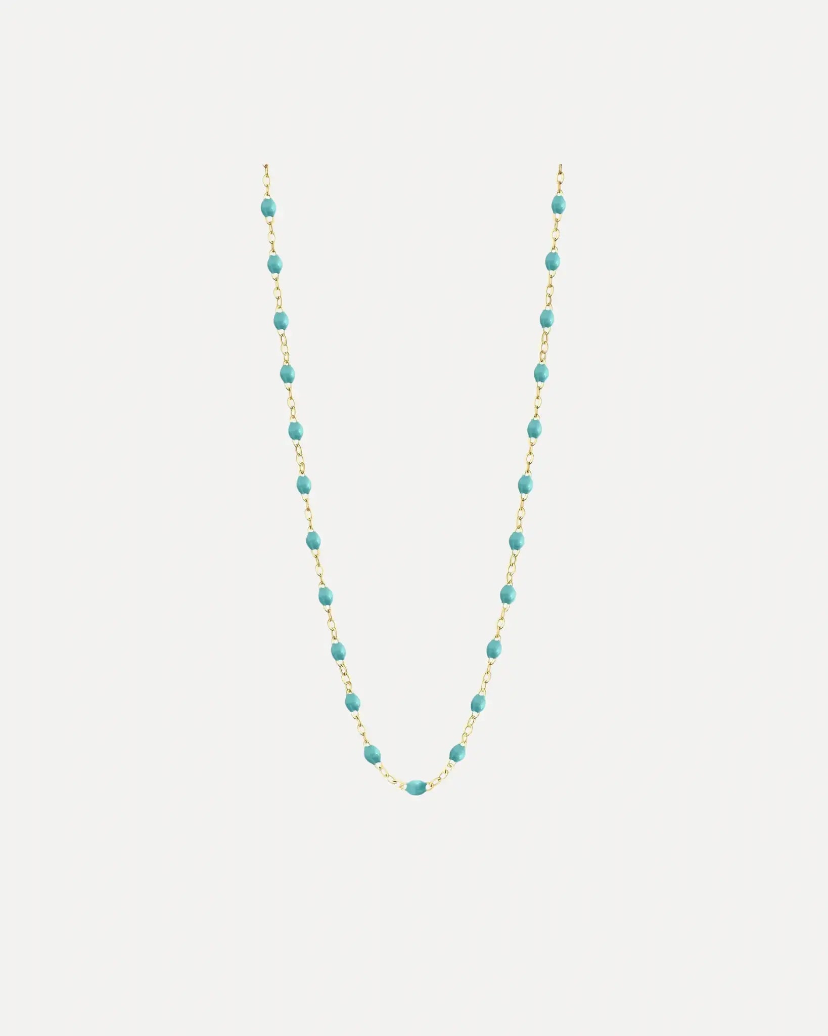 Classic Gigi Turquoise Green resin yellow gold necklace Classic Gigi Turquoise Green resin yellow gold necklace Gigi Clozeau Gigi Clozeau  Squash Blossom Vail
