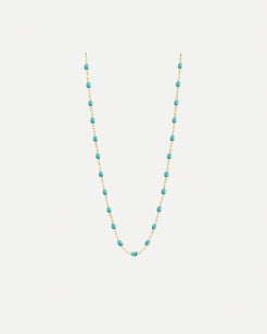 Classic Gigi Turquoise Green resin yellow gold necklace Classic Gigi Turquoise Green resin yellow gold necklace Gigi Clozeau Gigi Clozeau  Squash Blossom Vail