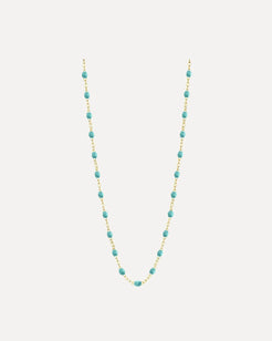 Classic Gigi Turquoise Green resin yellow gold necklace Classic Gigi Turquoise Green resin yellow gold necklace Gigi Clozeau Gigi Clozeau  Squash Blossom Vail