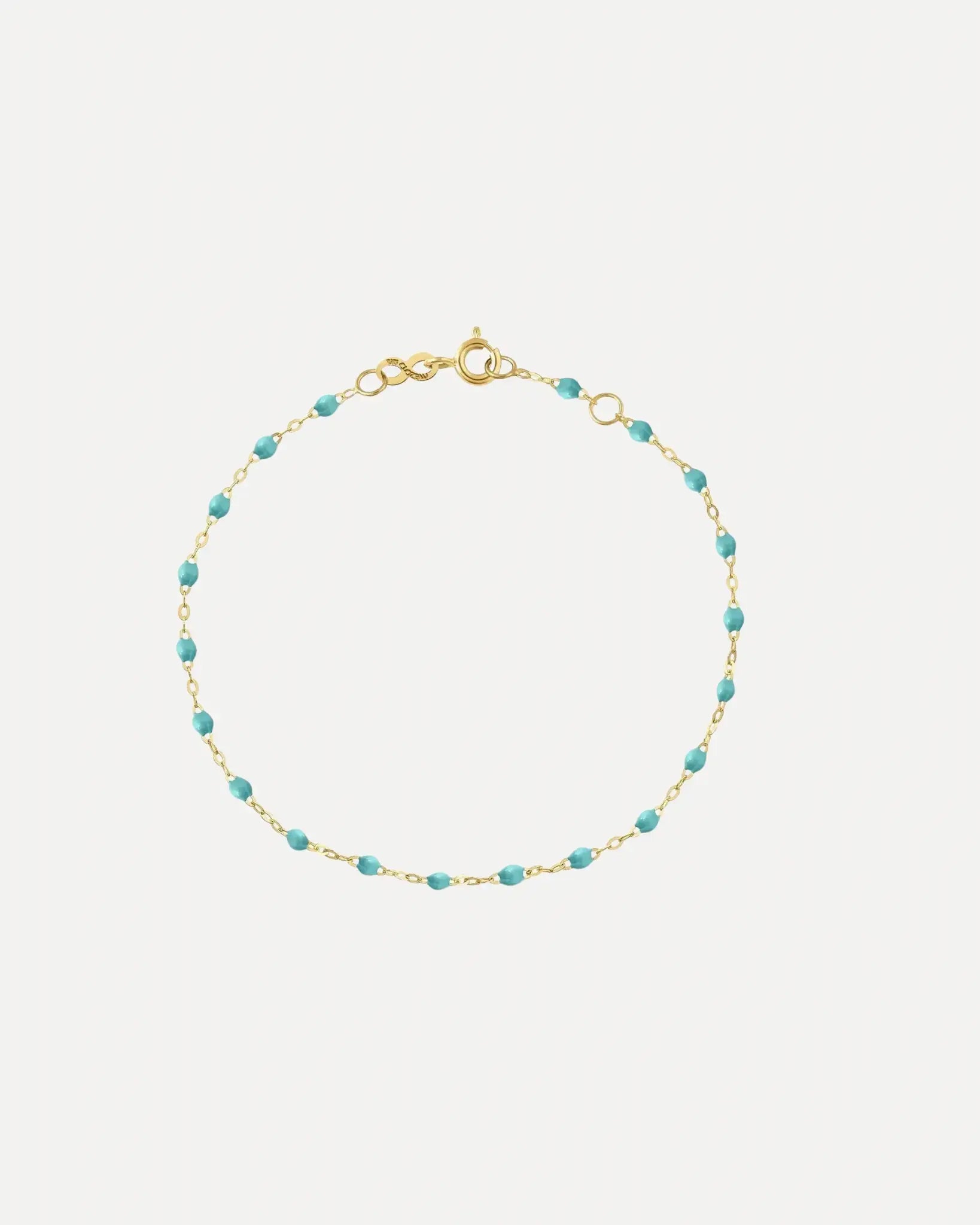 Classic Gigi Turquoise resin yellow gold anklet Classic Gigi Turquoise resin yellow gold anklet Gigi Clozeau Gigi Clozeau  Squash Blossom Vail