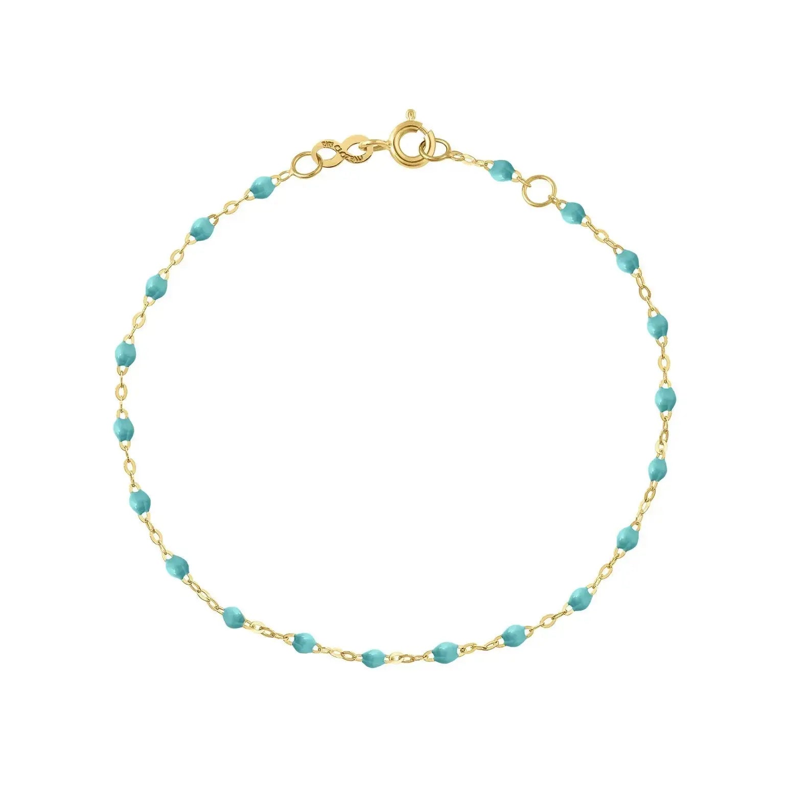 Classic Gigi Turquoise resin yellow gold anklet Classic Gigi Turquoise resin yellow gold anklet Gigi Clozeau Gigi Clozeau  Squash Blossom Vail