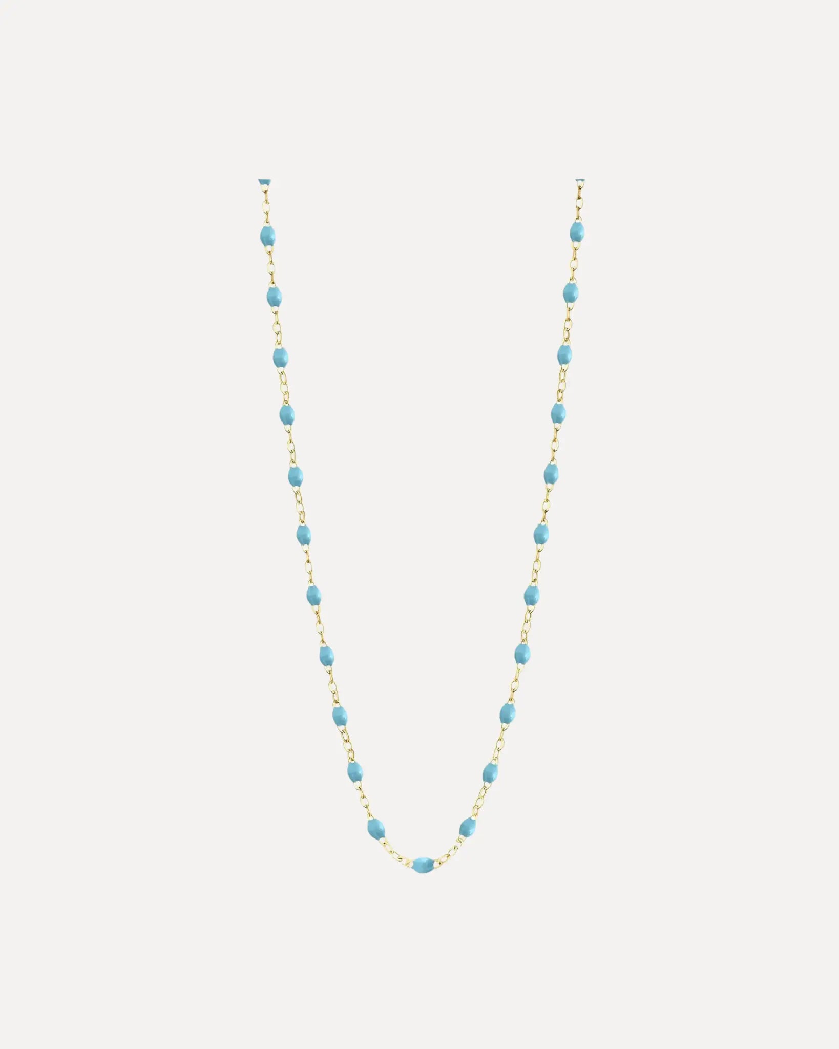 Classic Gigi Turquoise resin yellow gold necklace Classic Gigi Turquoise resin yellow gold necklace Gigi Clozeau Gigi Clozeau  Squash Blossom Vail