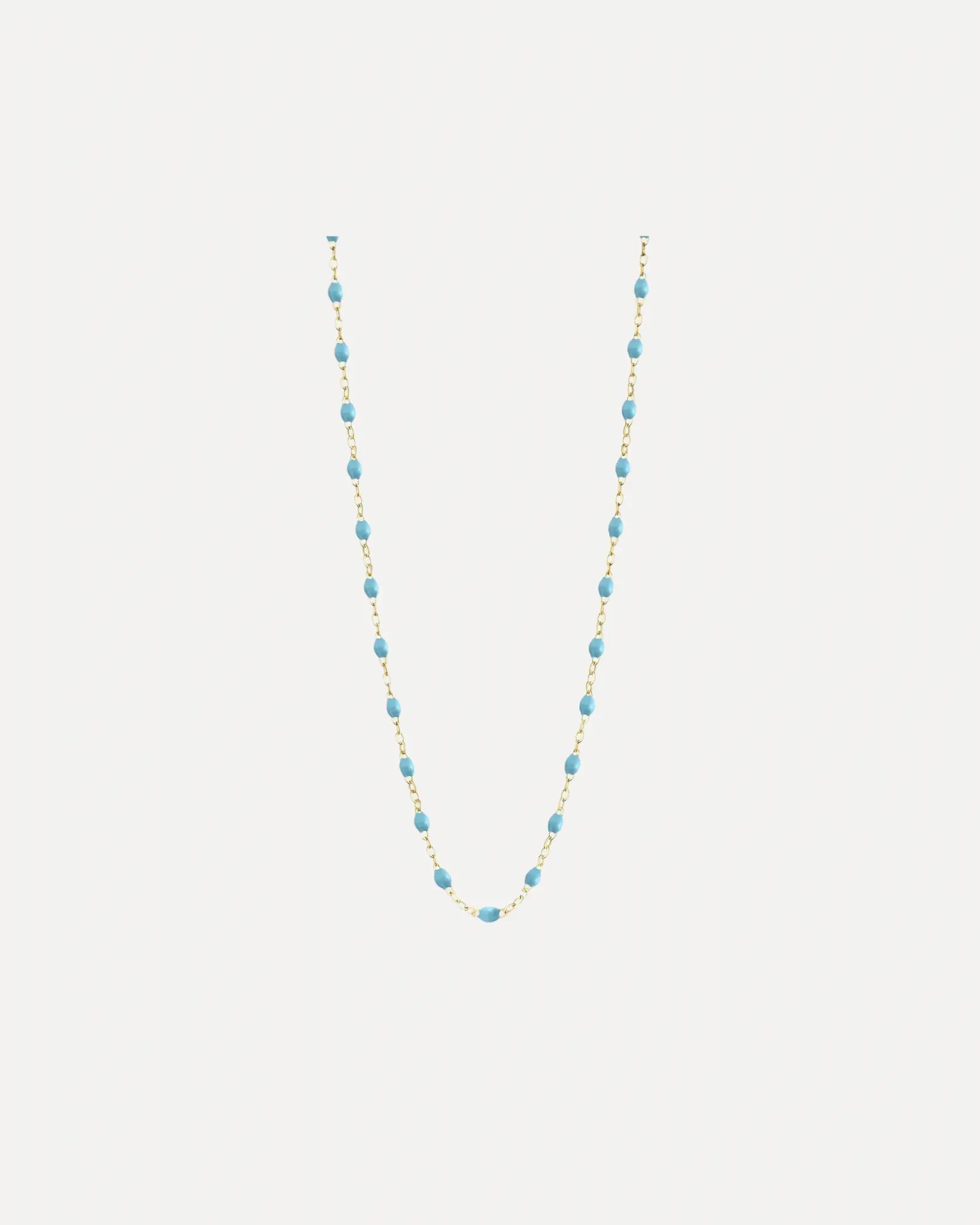 Classic Gigi Turquoise resin yellow gold necklace Classic Gigi Turquoise resin yellow gold necklace Gigi Clozeau Gigi Clozeau  Squash Blossom Vail