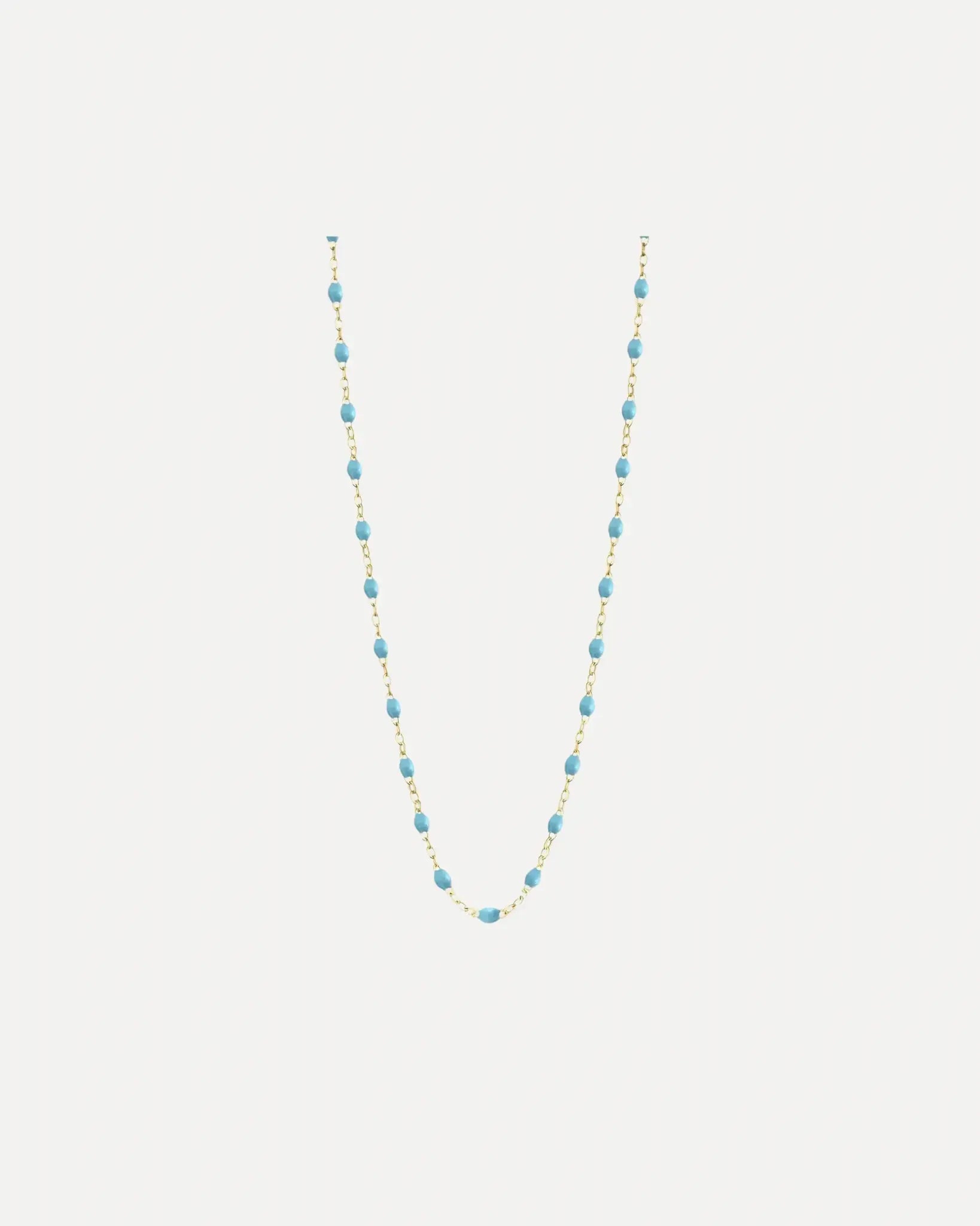 Classic Gigi Turquoise resin yellow gold necklace Classic Gigi Turquoise resin yellow gold necklace Gigi Clozeau Gigi Clozeau  Squash Blossom Vail