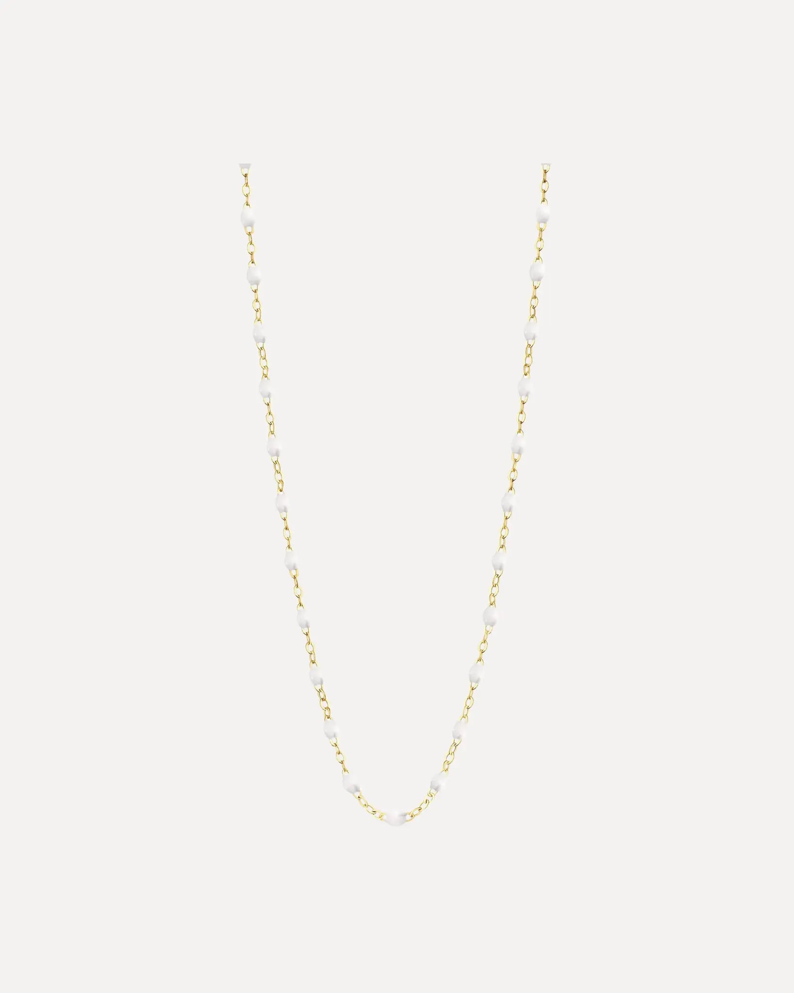 Classic Gigi White resin yellow gold necklace Classic Gigi White resin yellow gold necklace Gigi Clozeau Gigi Clozeau  Squash Blossom Vail