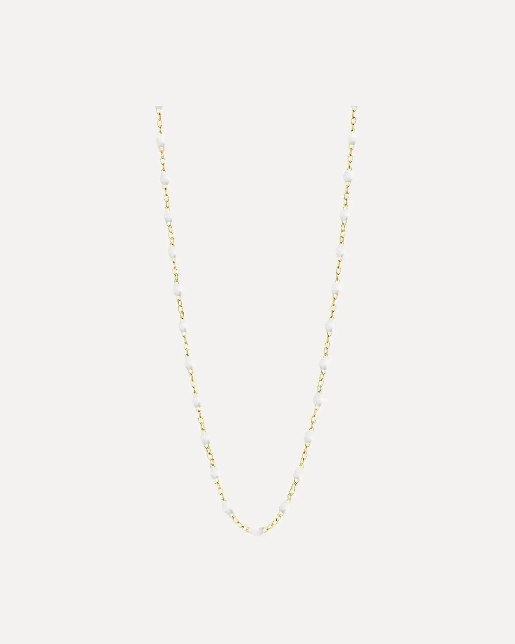 Classic Gigi White resin yellow gold necklace Classic Gigi White resin yellow gold necklace Gigi Clozeau Gigi Clozeau  Squash Blossom Vail