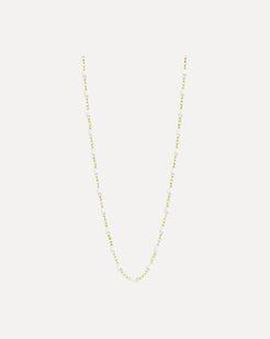 Classic Gigi White resin yellow gold necklace Classic Gigi White resin yellow gold necklace Gigi Clozeau Gigi Clozeau  Squash Blossom Vail