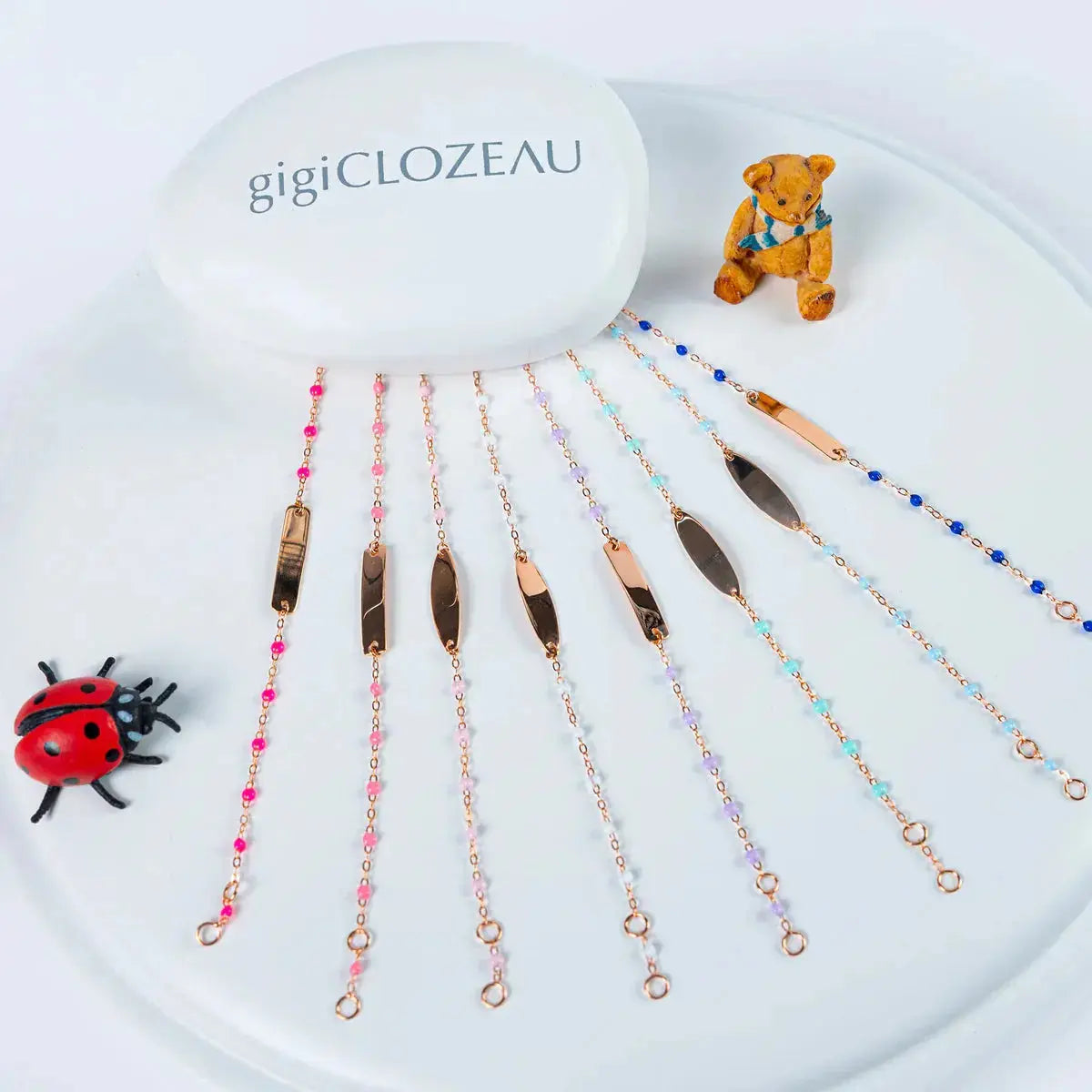Classic Little Gigi Oval Bracelet, Pink Classic Little Gigi Oval Bracelet, Pink Gigi Clozeau Gigi Clozeau  Squash Blossom Vail