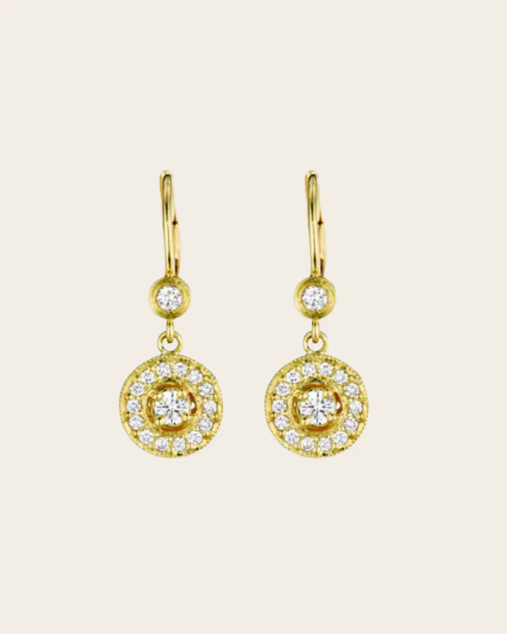 Classic Round Diamond Earrings Classic Round Diamond Earrings Penny Preville Penny Preville  Squash Blossom Vail